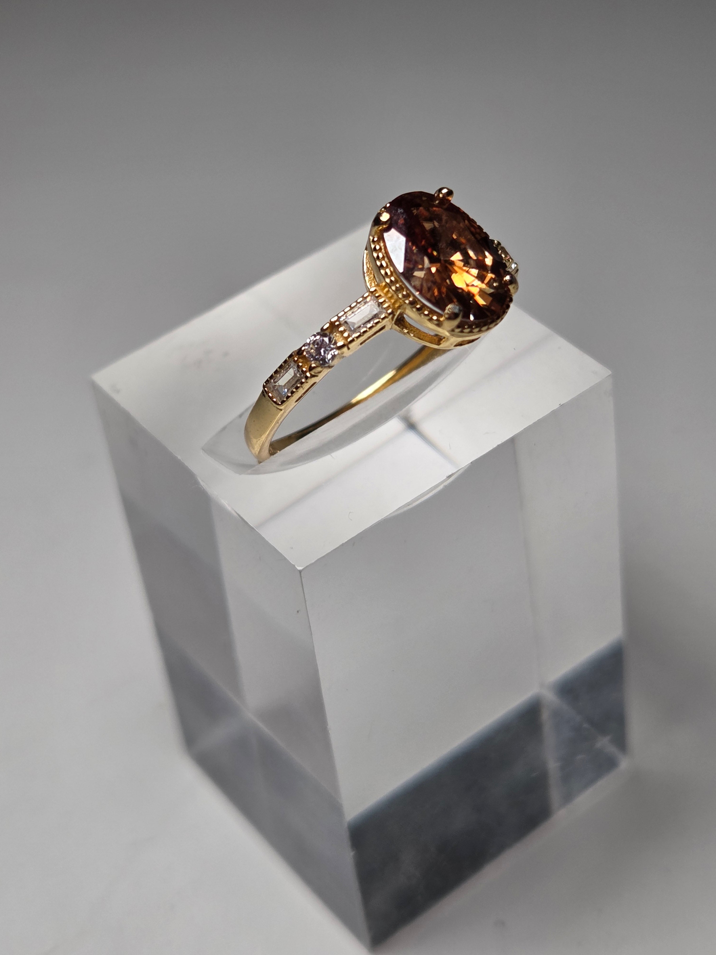 Chocolate Moissanite diamond necklace
