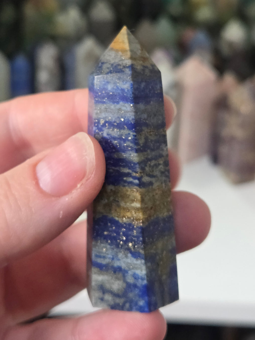Lapis Lazuli crystal tower