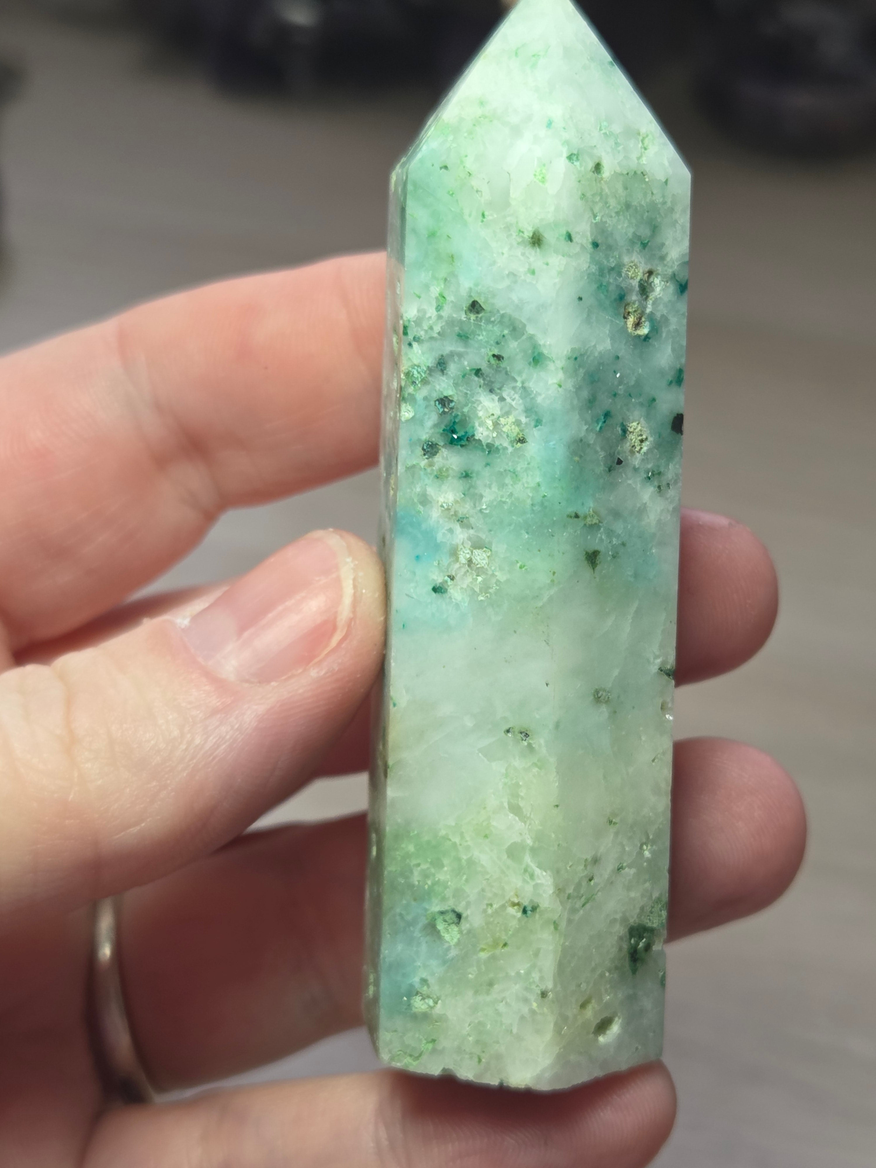 Phoenix crystal tower carving