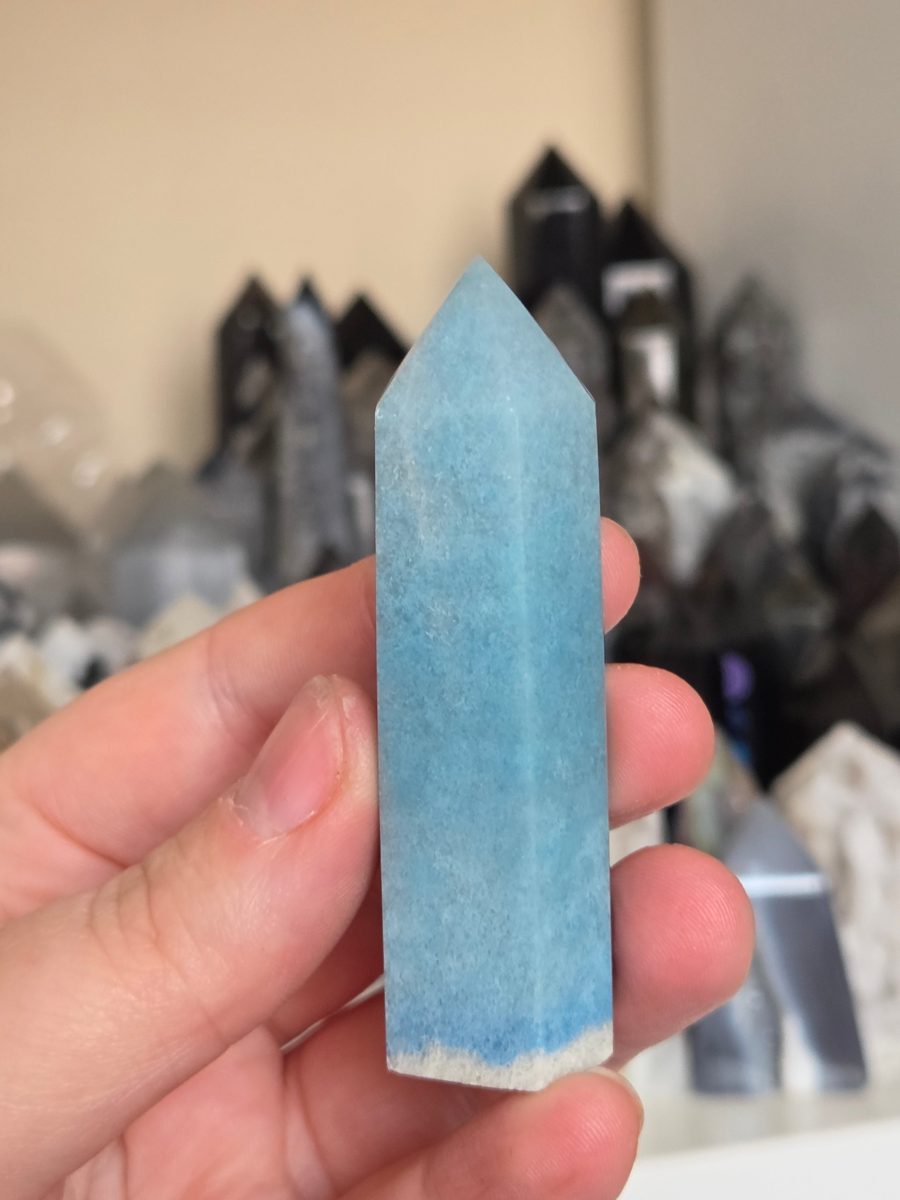 Trolite crystal tower carving