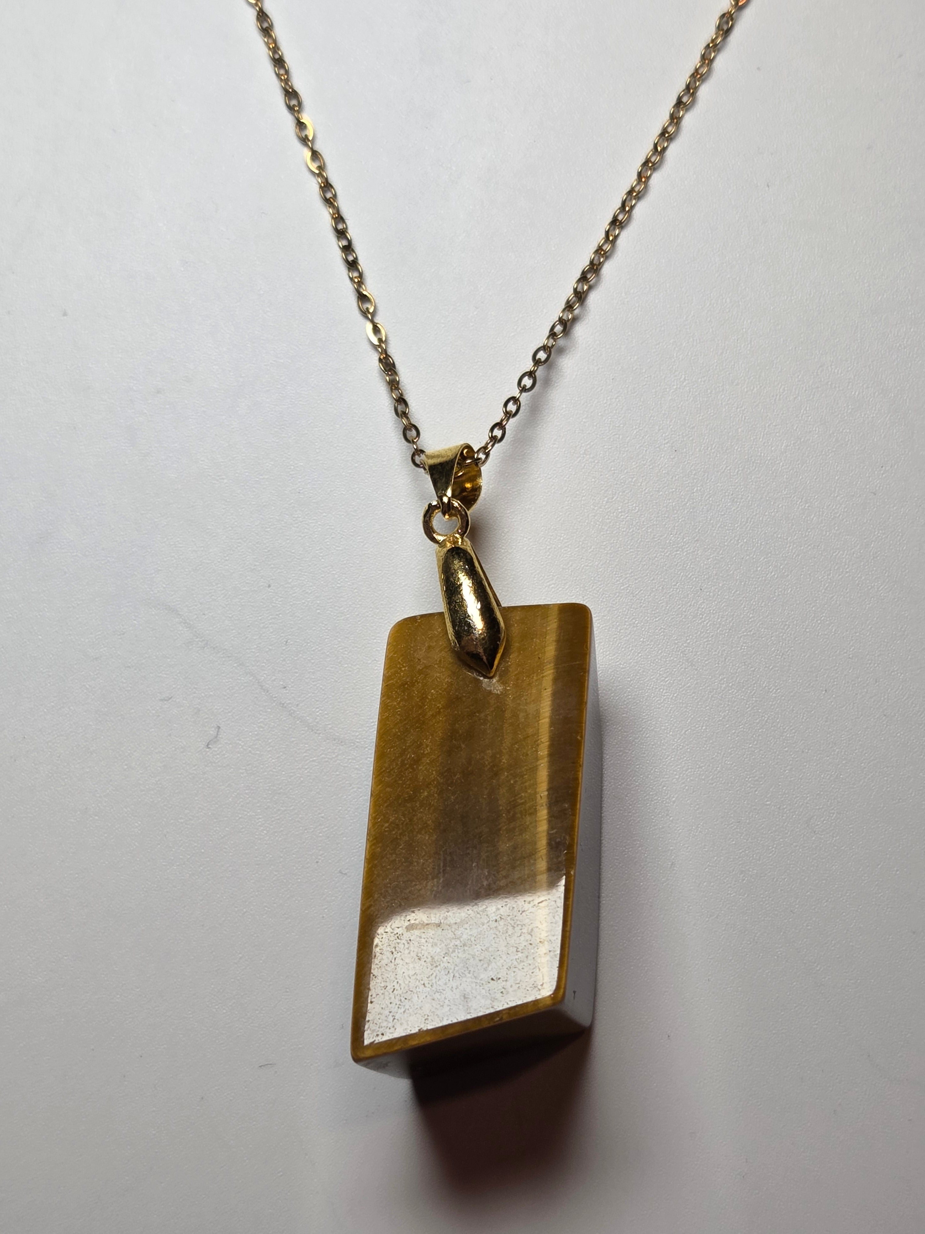 Tigers Eye crystal necklace