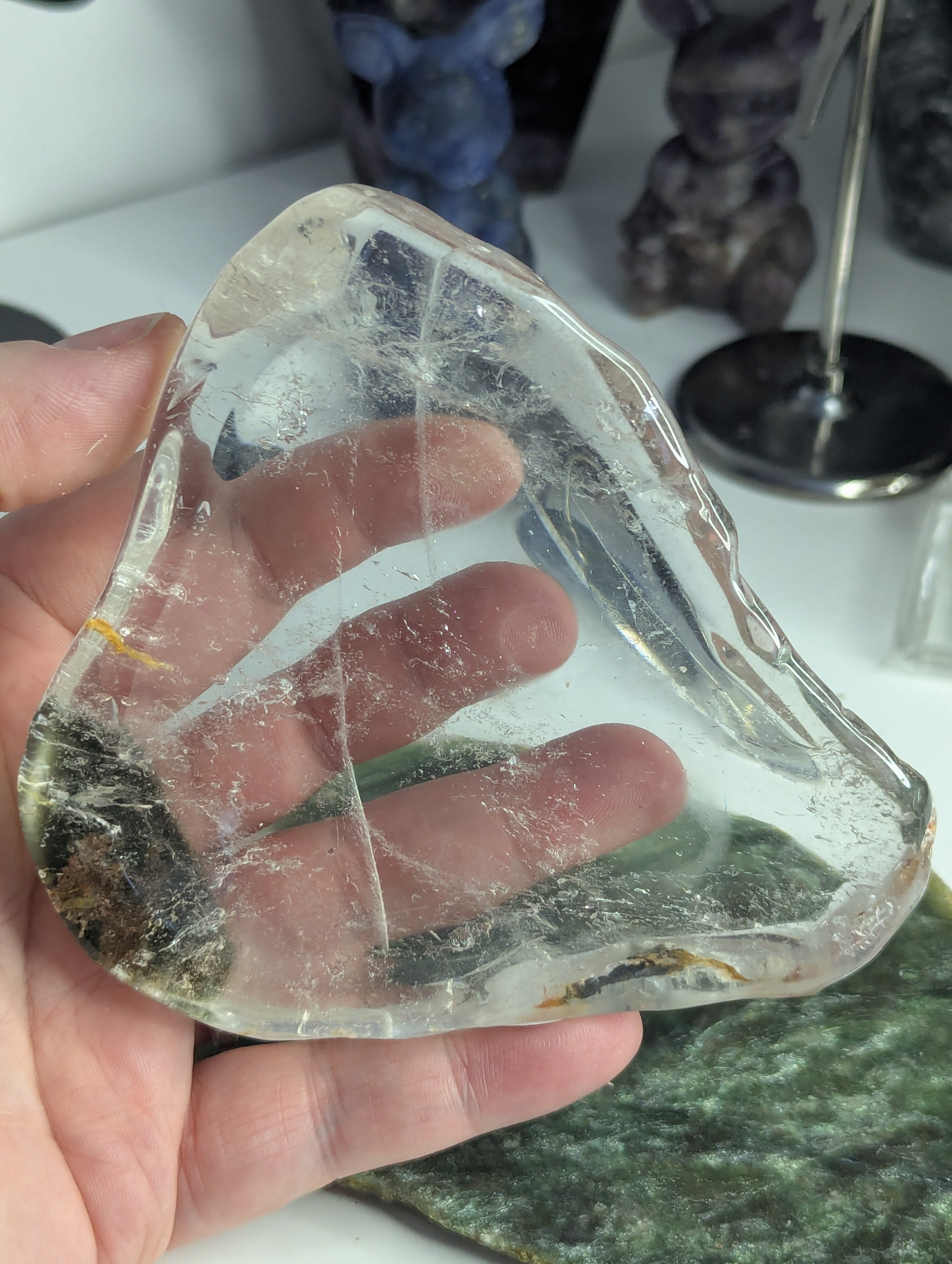 Garden quartz crystal bowl