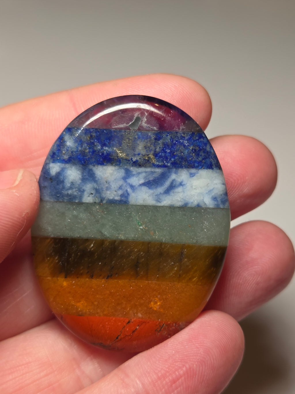 Chakra worry stone