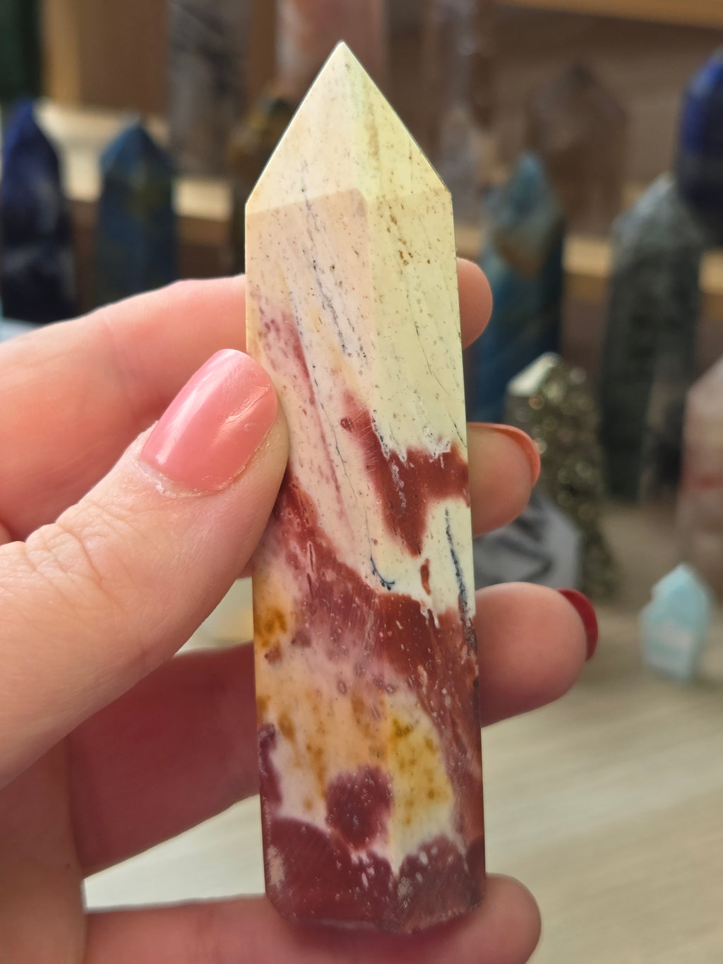 Beautiful  petrified wood crystal tower