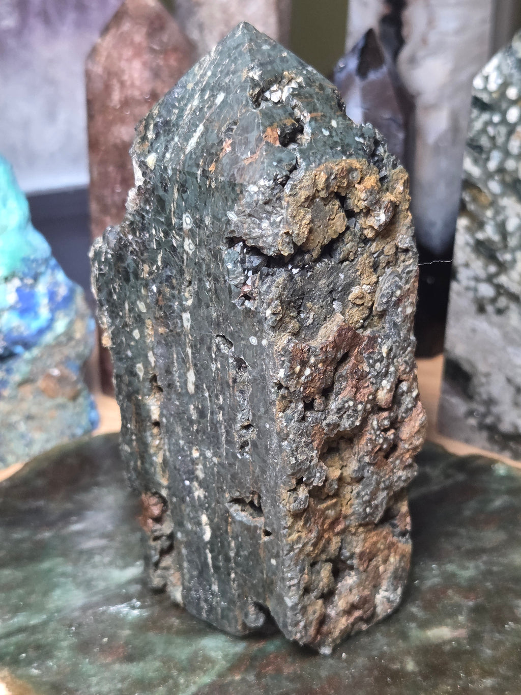 Ocean Jasper crystal raw tower