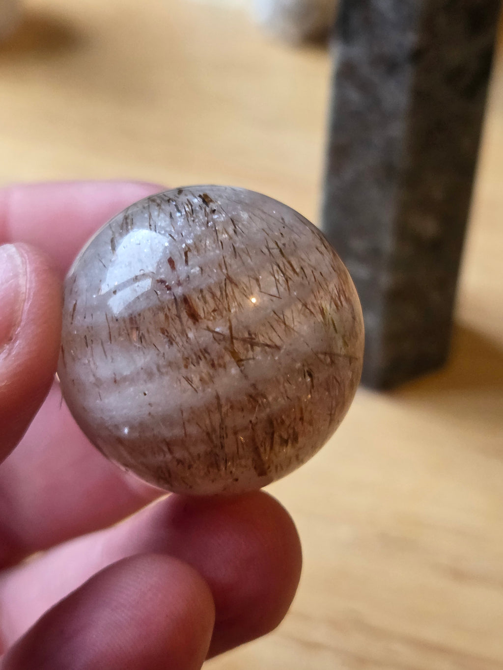 New Copper Rutile crystal sphere