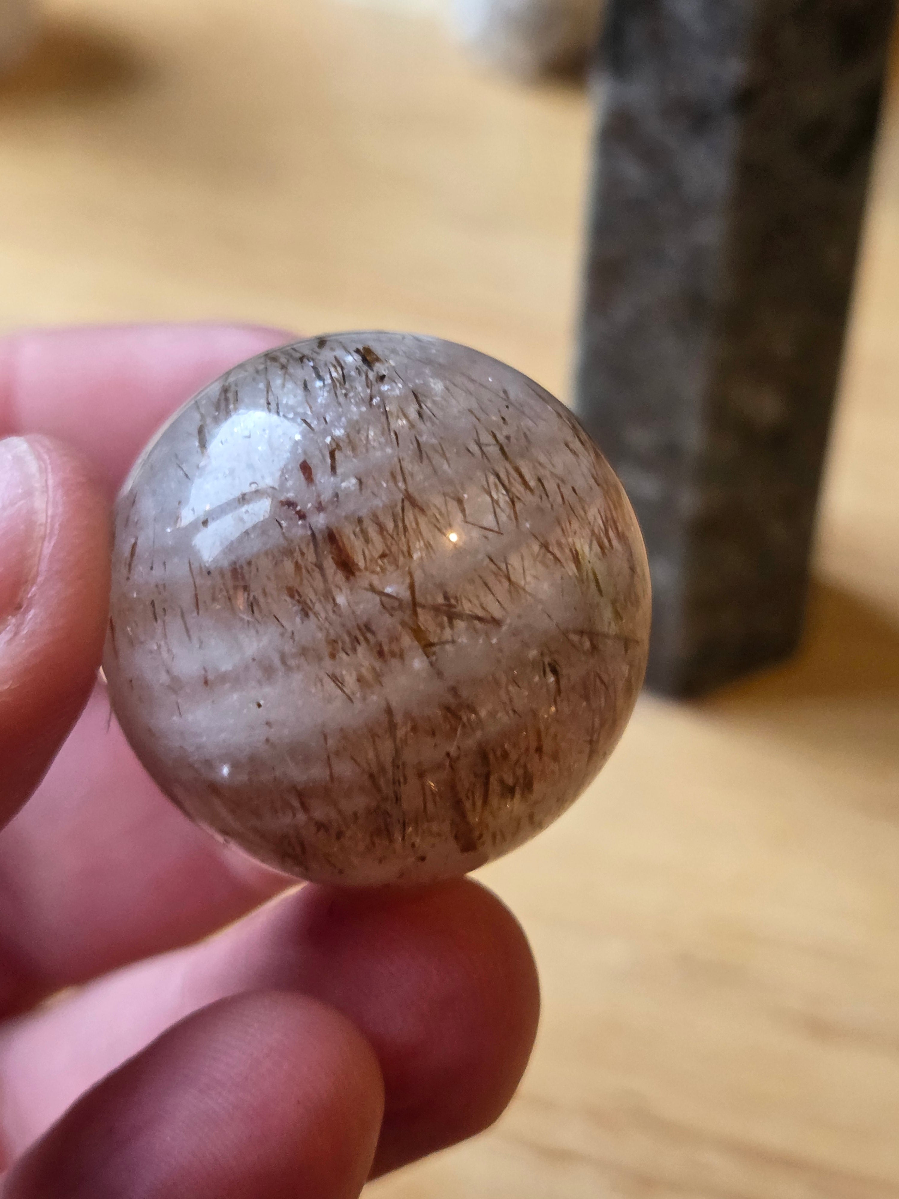 New Copper Rutile crystal sphere