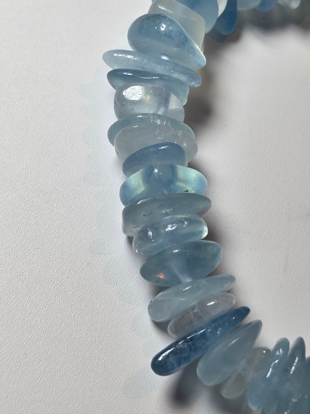 Aquamarine crystal bracelet