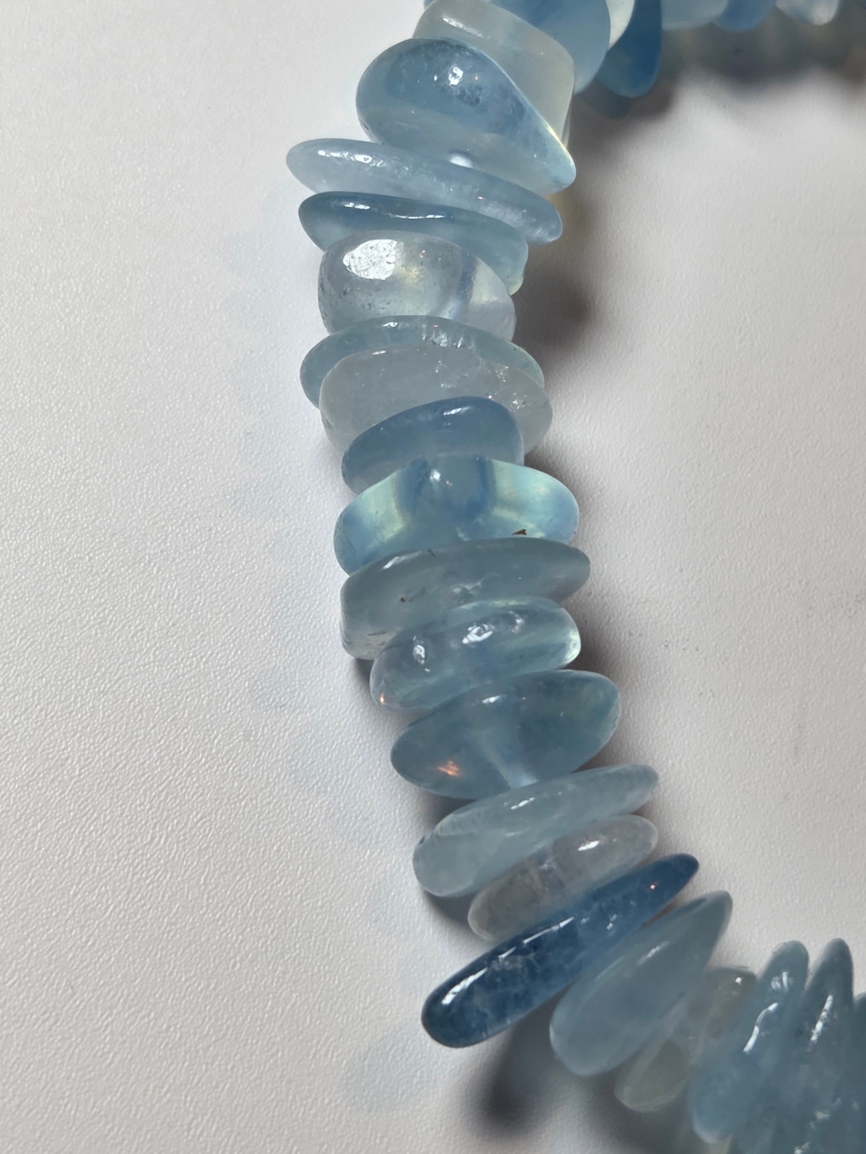 Aquamarine crystal bracelet
