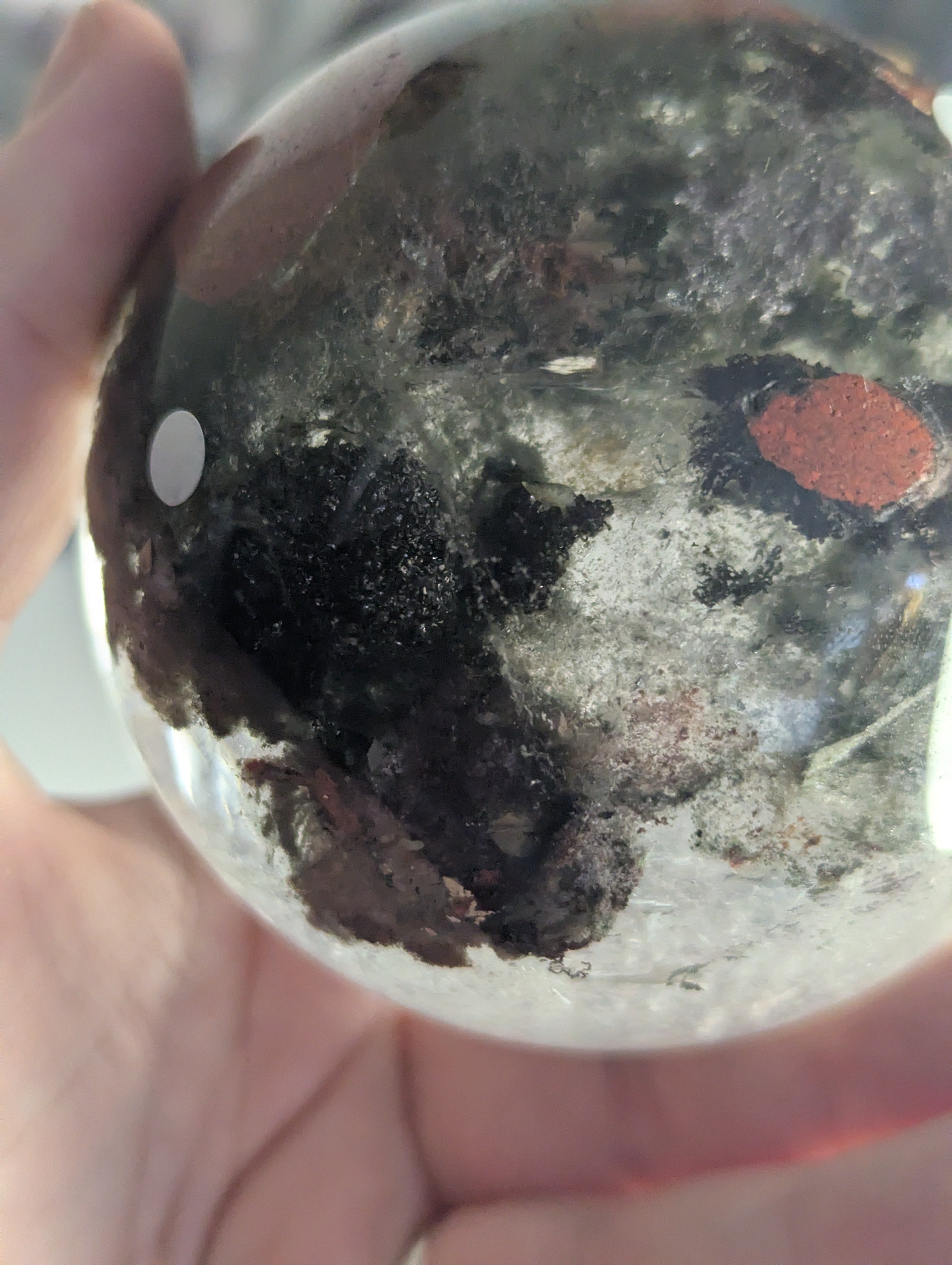 Amazing high Grade Garden quartz crystal sphere