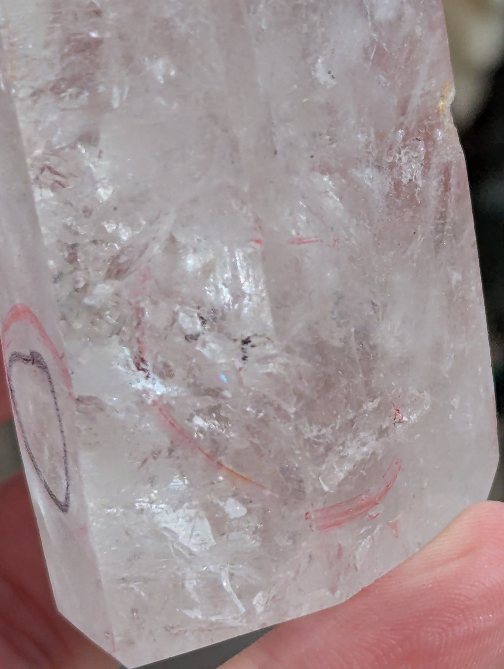 Large  enhydro crystal raw tower