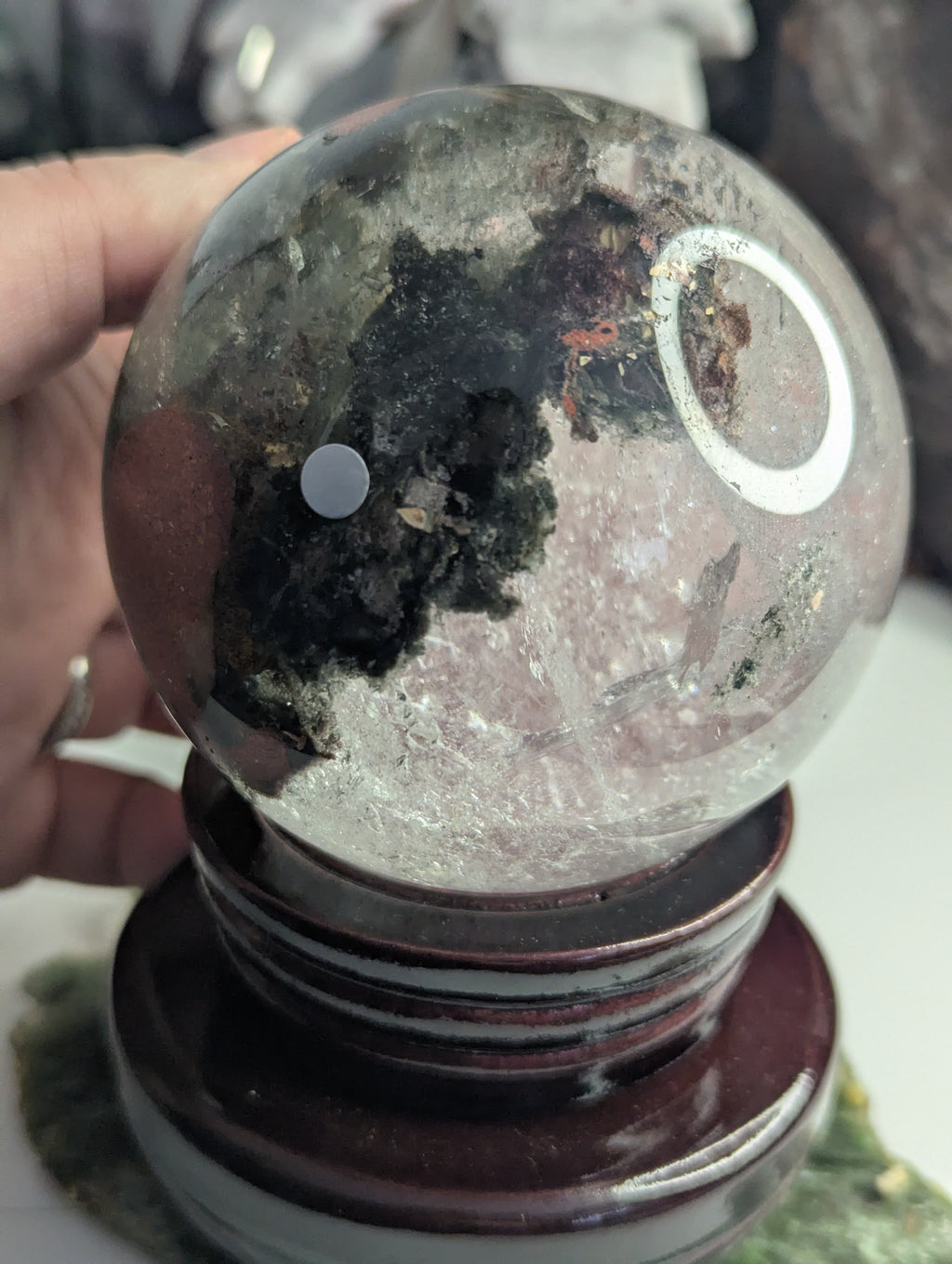 Amazing high Grade Garden quartz crystal sphere