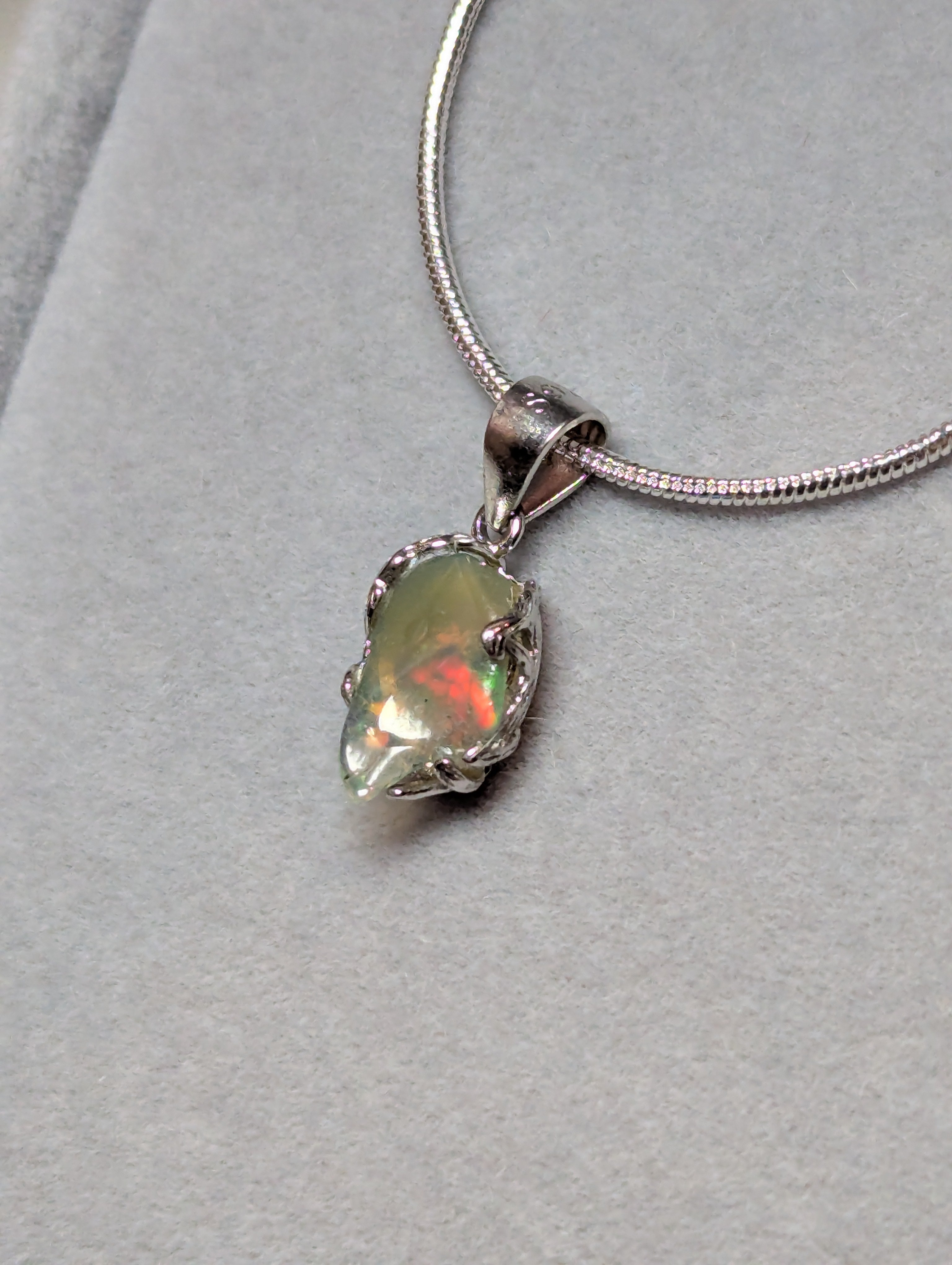 Beautiful Ethiopian Opal handmade necklace