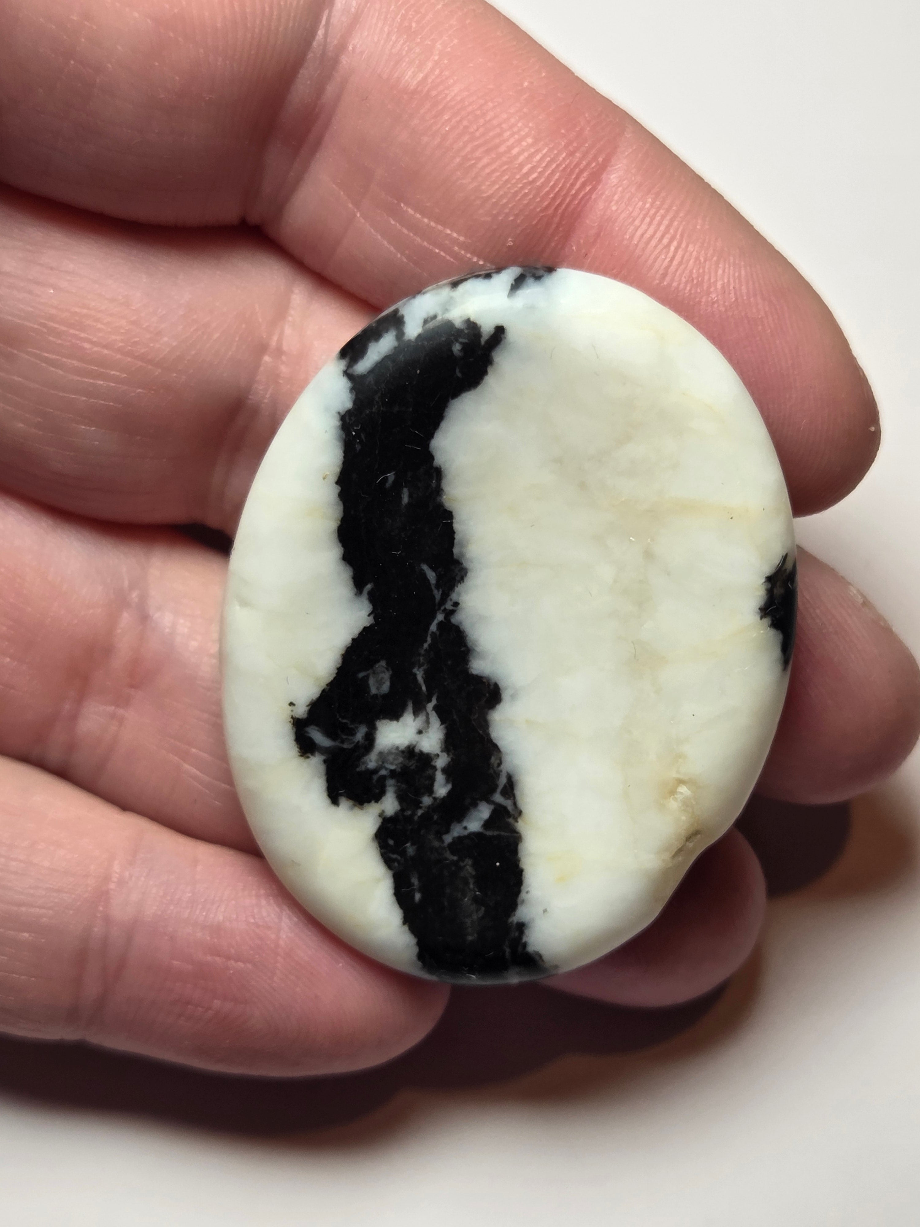 Zebra Jasper crystal worry stone