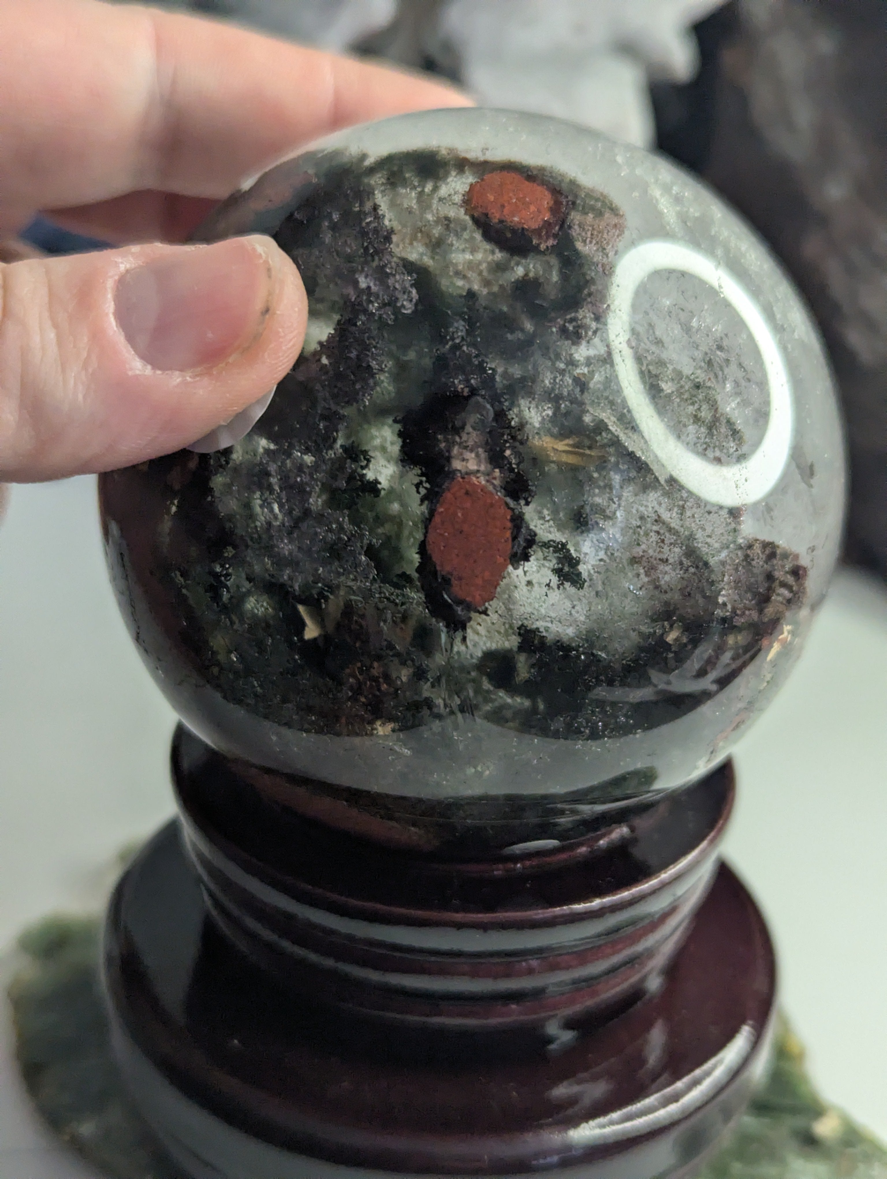 Amazing high Grade Garden quartz crystal sphere