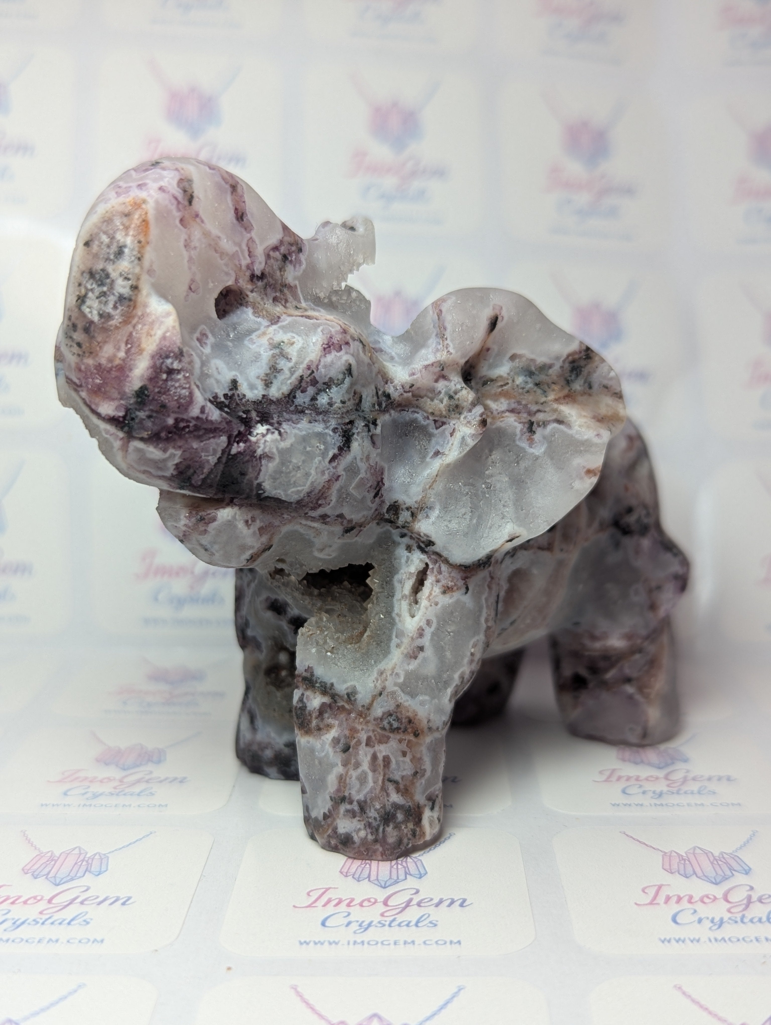 Root flourite crystal Elephant with Amazing duzys