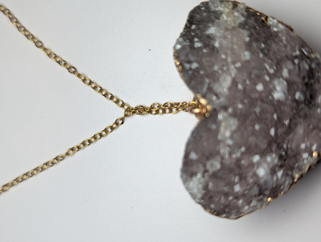 Amethyst crystal necklace