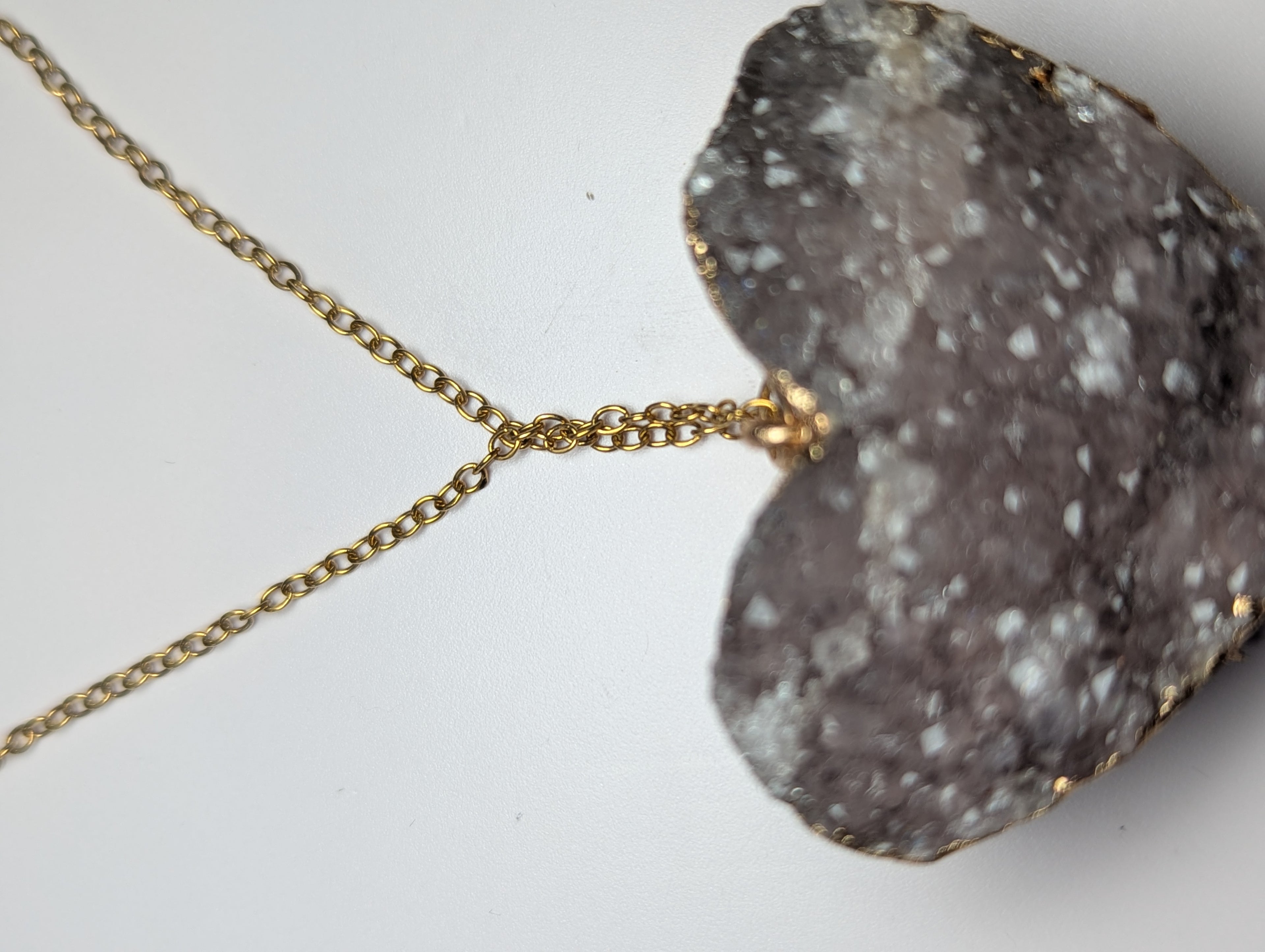Amethyst crystal necklace