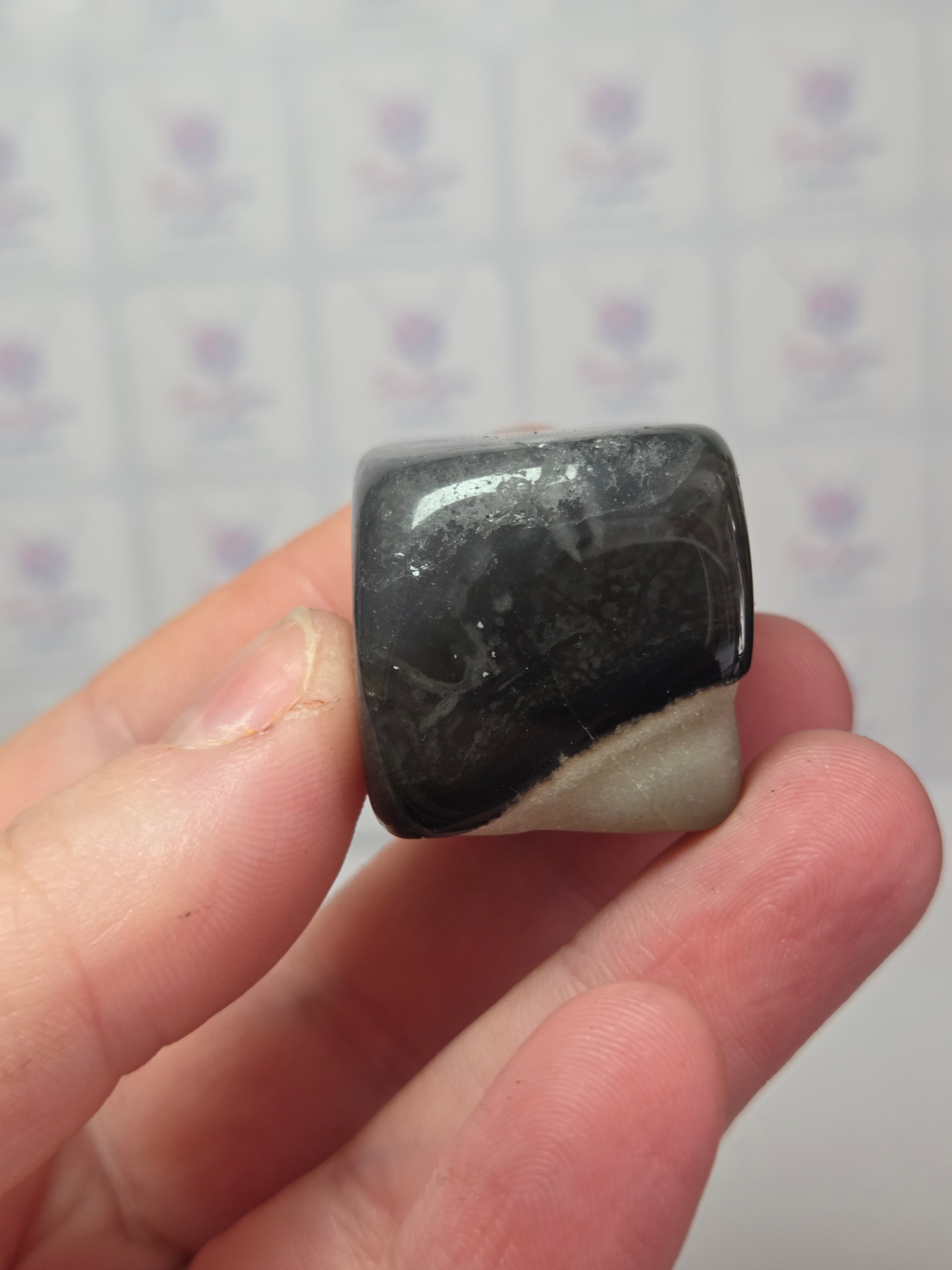 Volcano Agate crystal cube