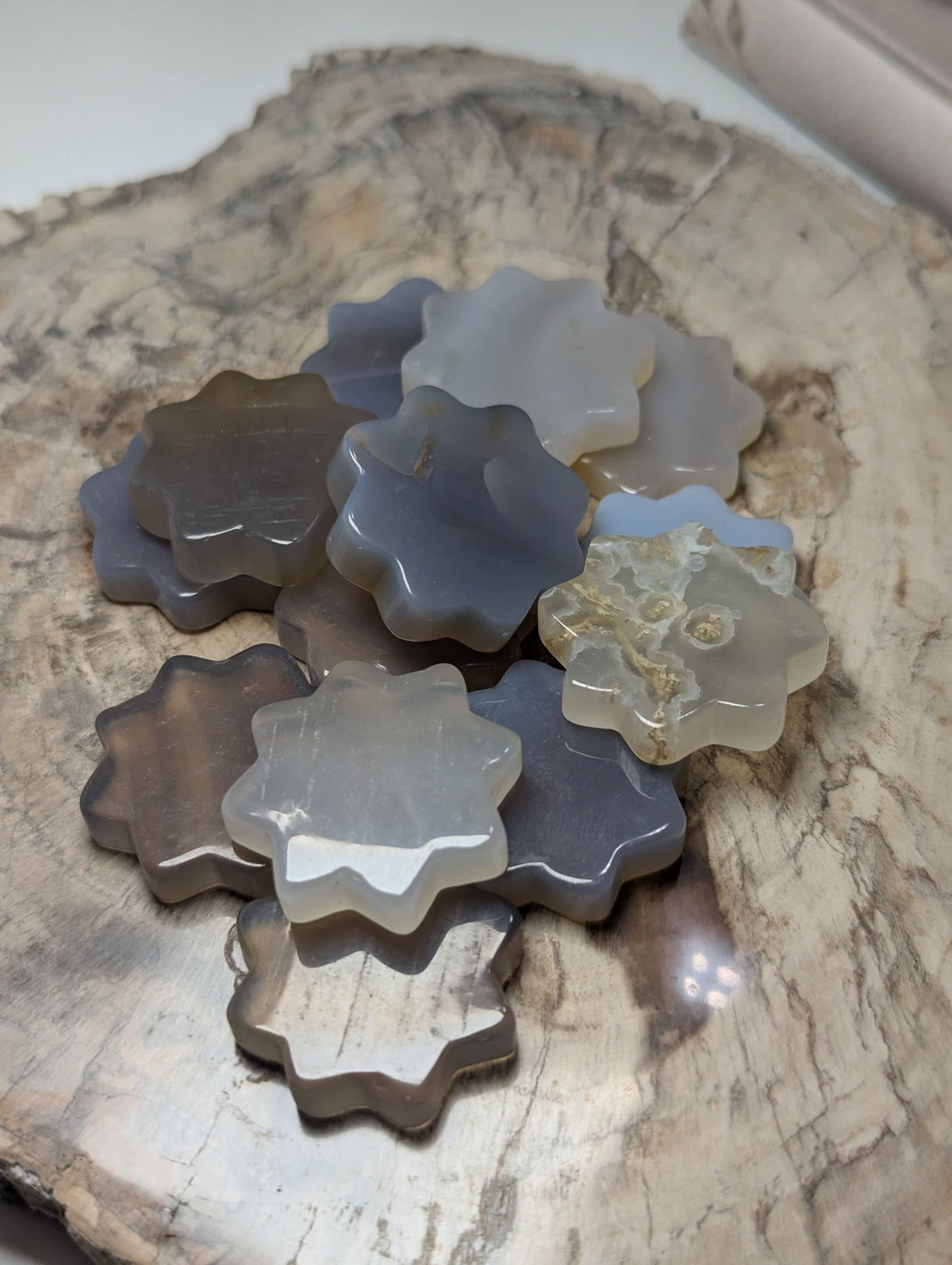 Agate crystal flowers 1 PC