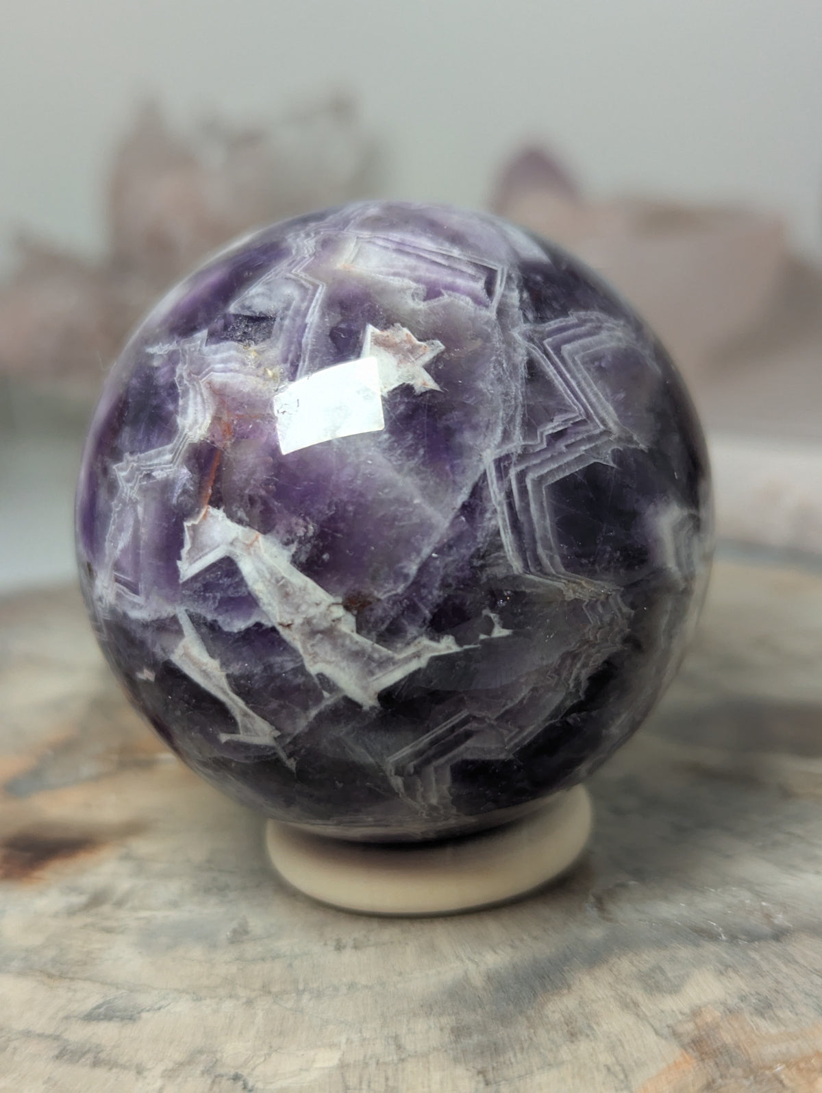 Dream Amethyst crystal sphere
