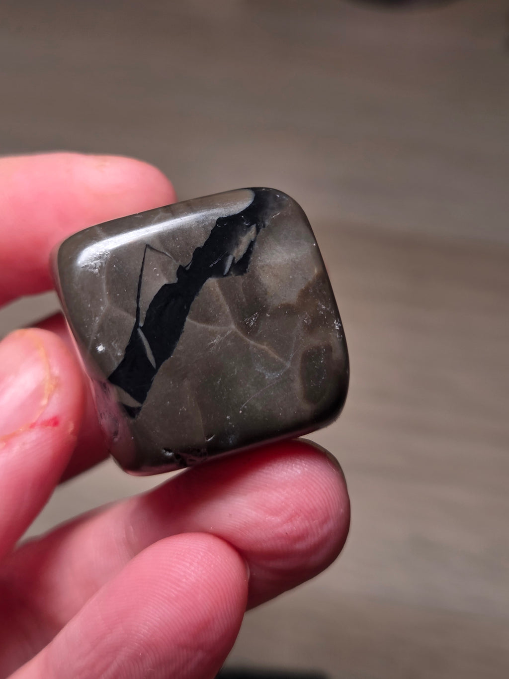 Volcano Agate crystal cube