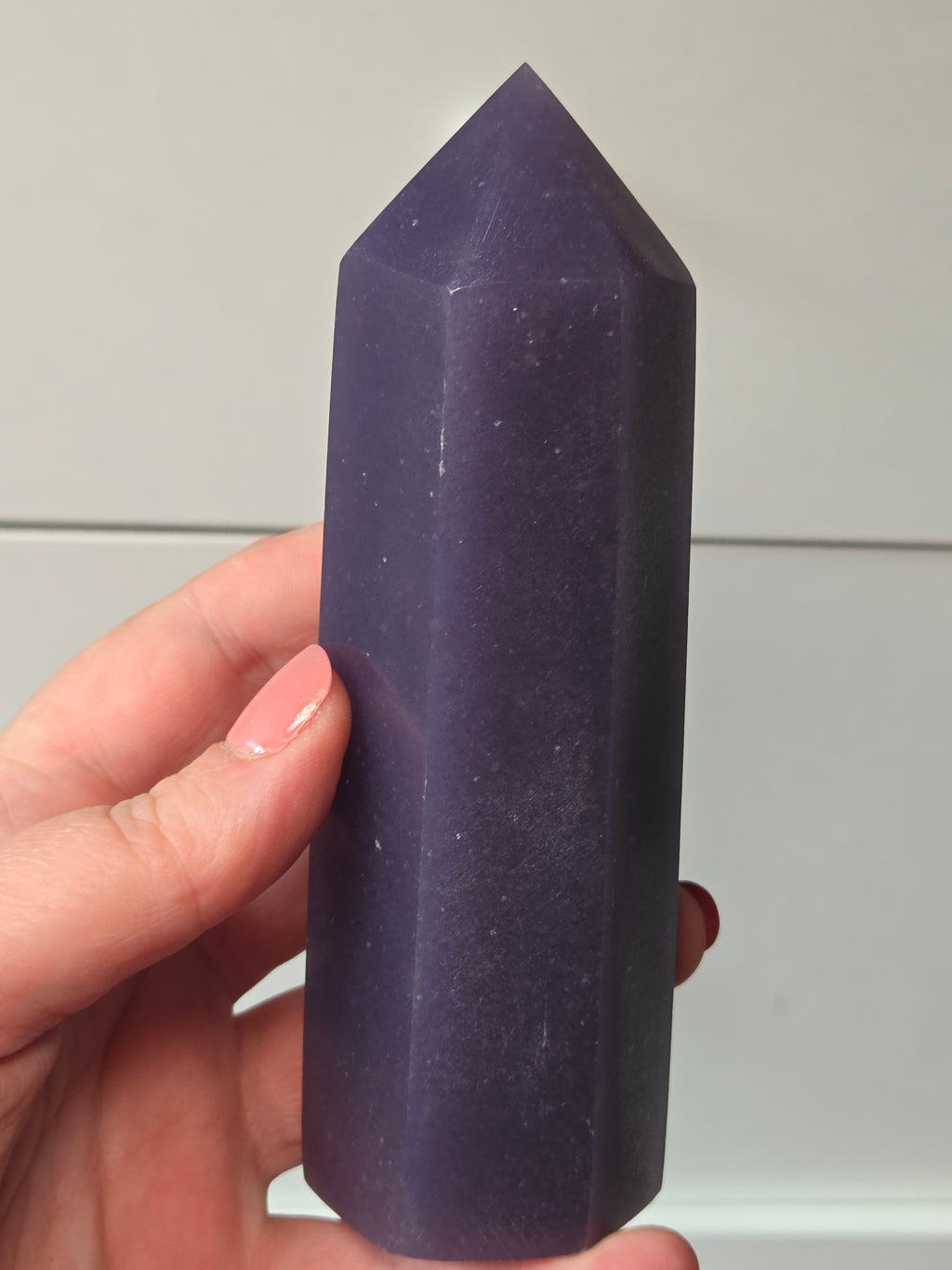 Grade A Lepidolite crystal tower 13cm