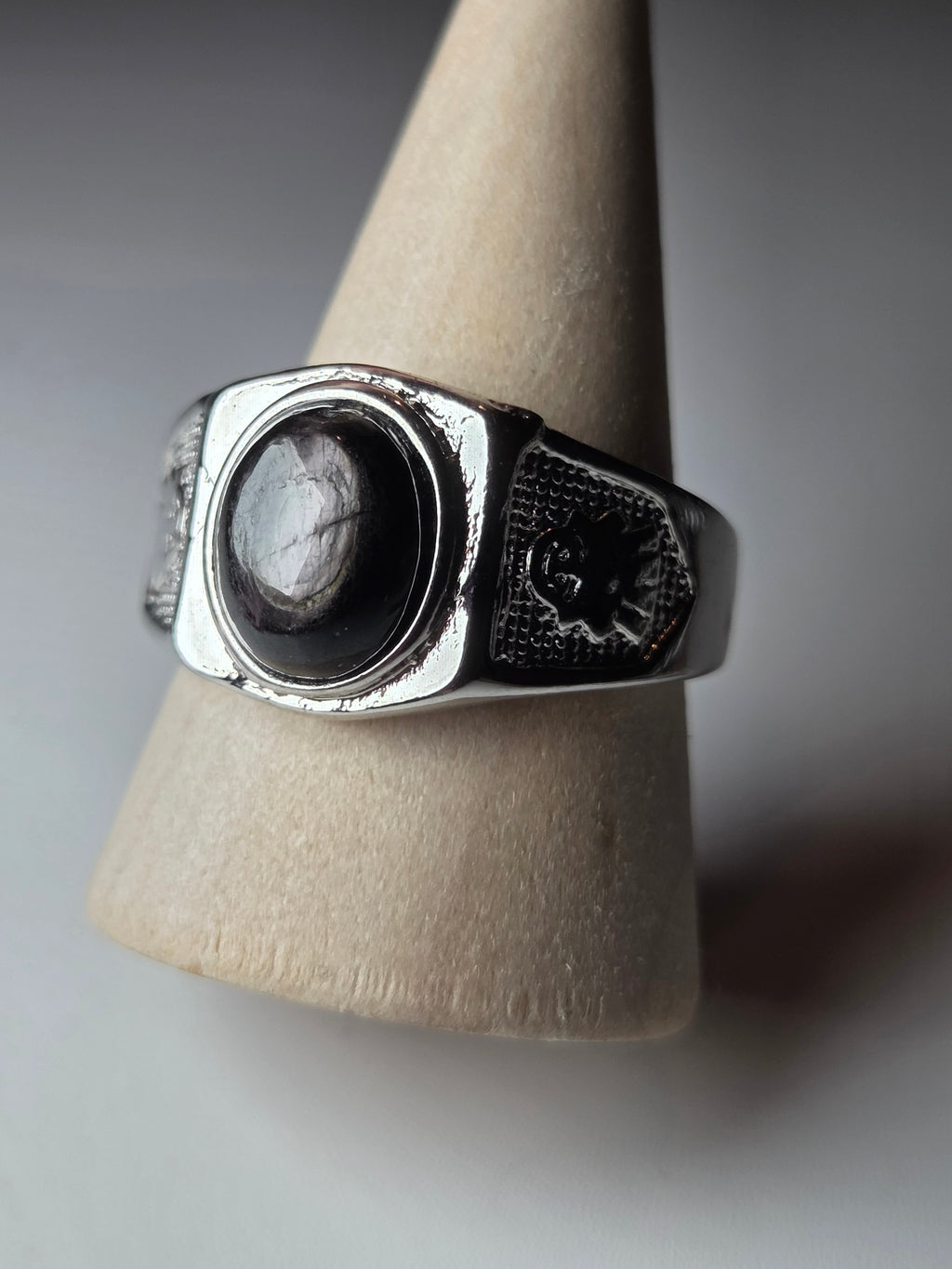 Hypersthene crystal Adjustable ring
