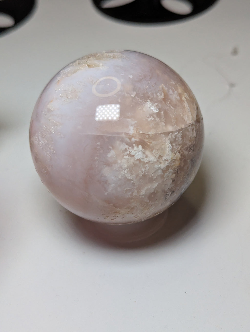 Pink Amethyst crystal sphere