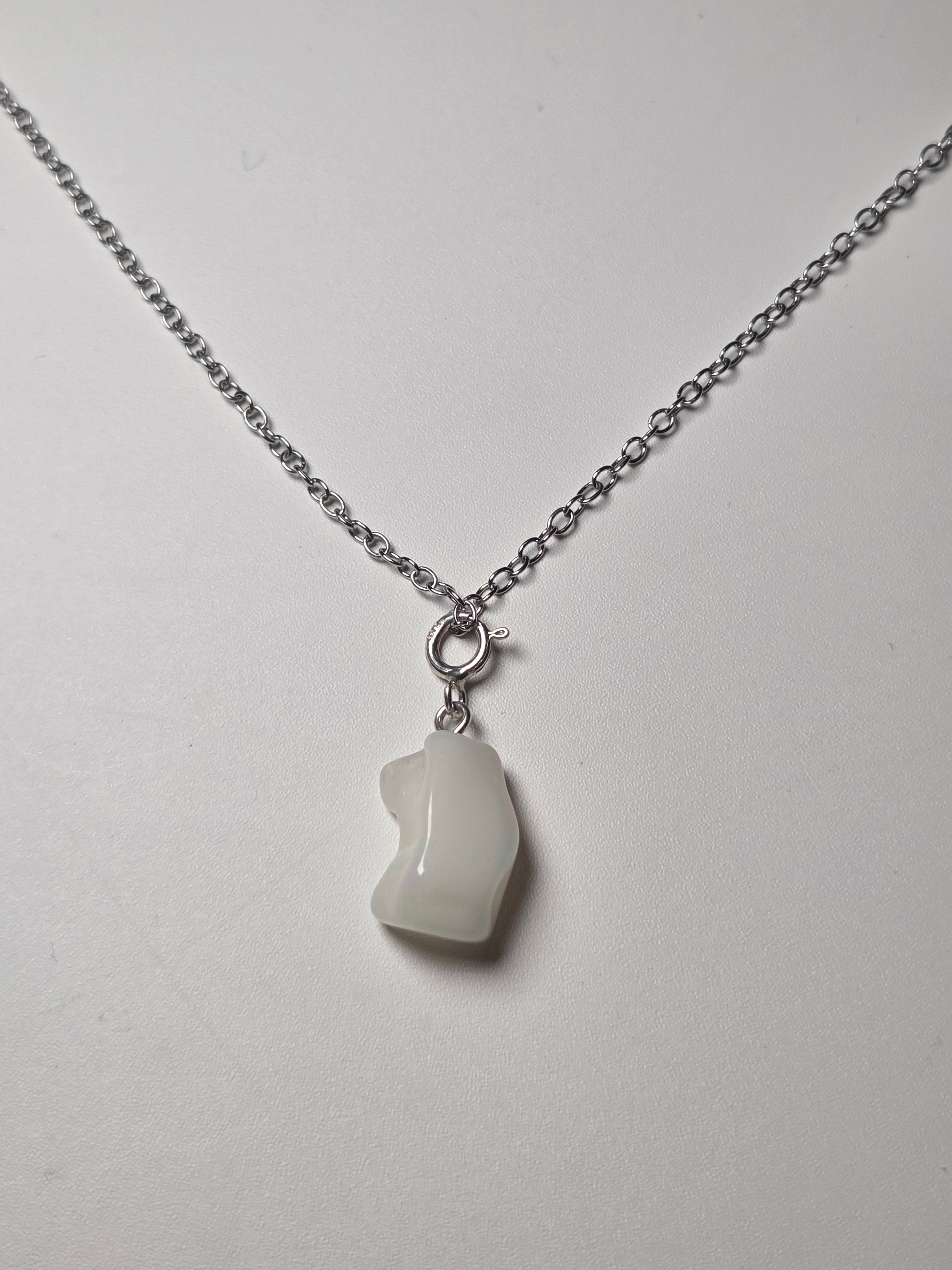 Ethiopian Opal crystal necklace