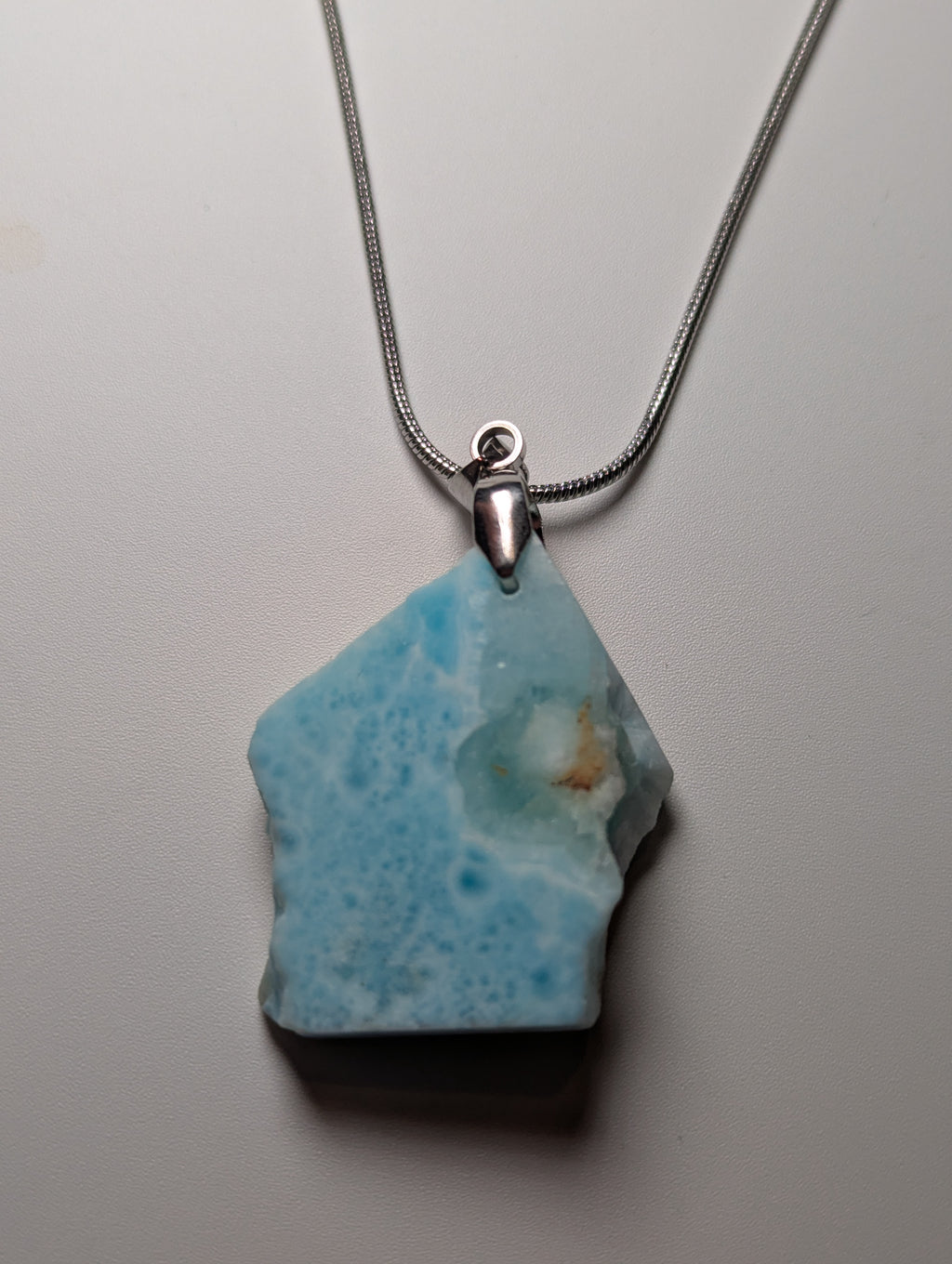 Larimar crystal handmade necklace