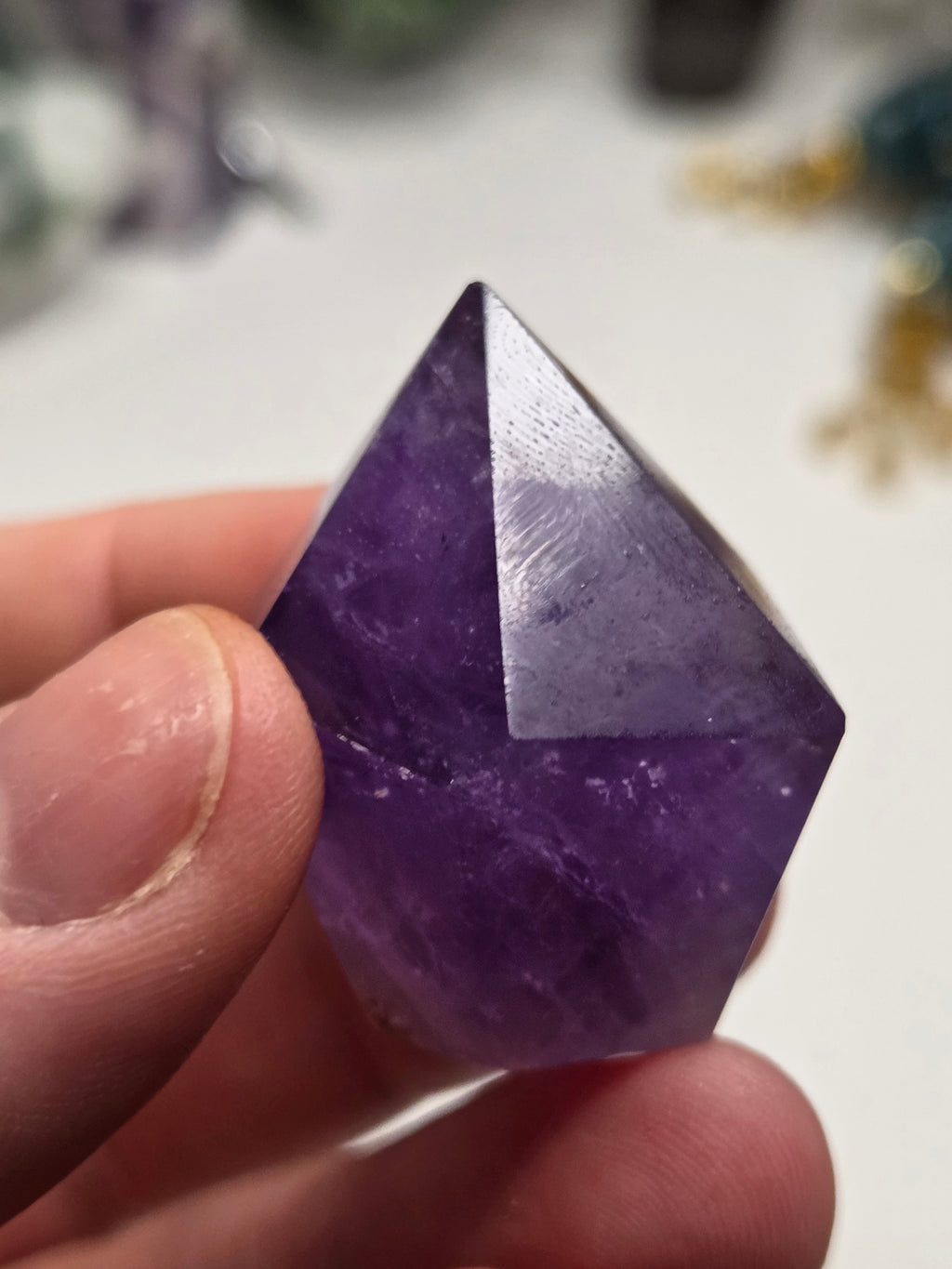 Purple Amethyst crystal cupcake