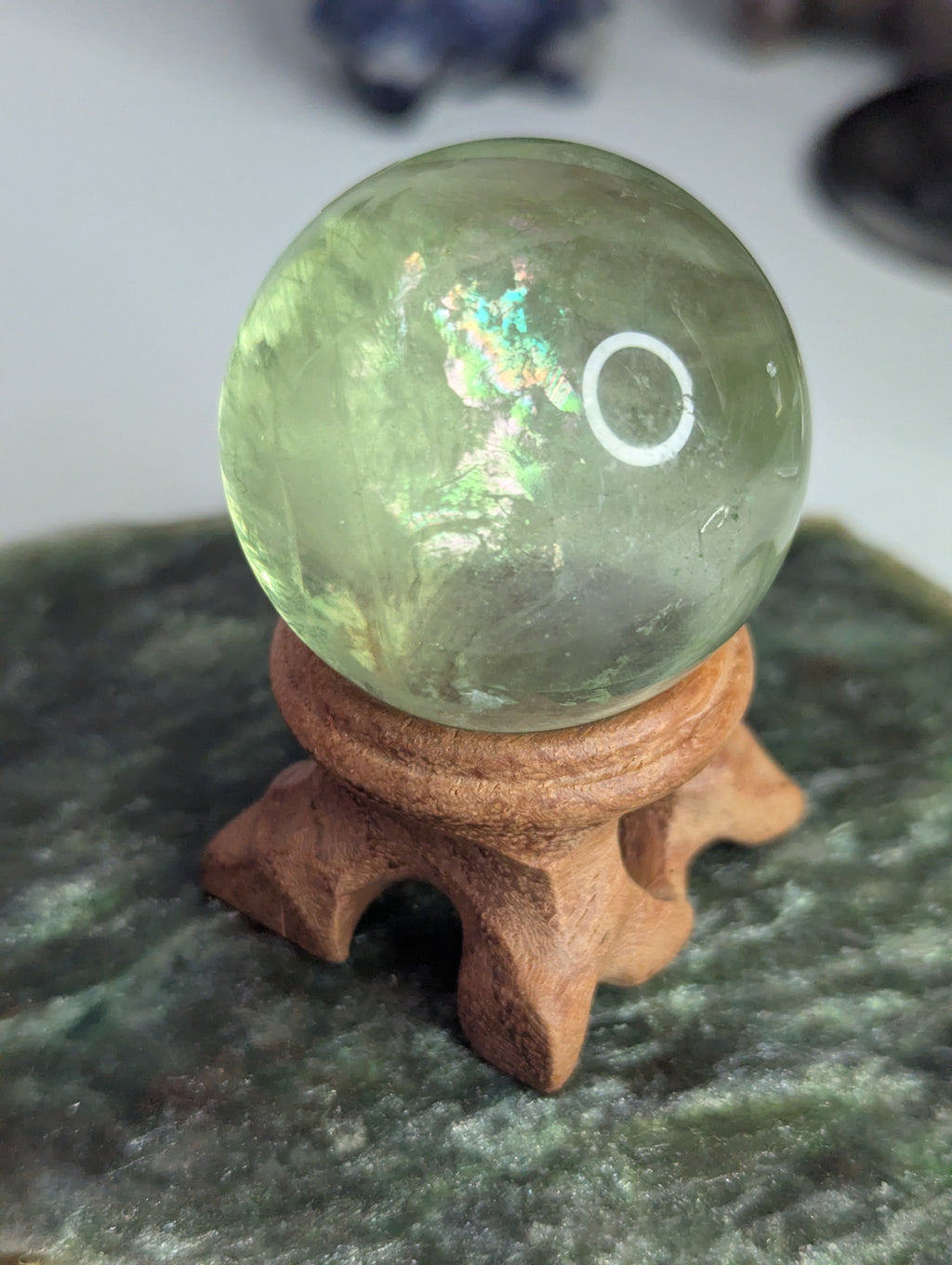 Green Flourite sphere Grade A