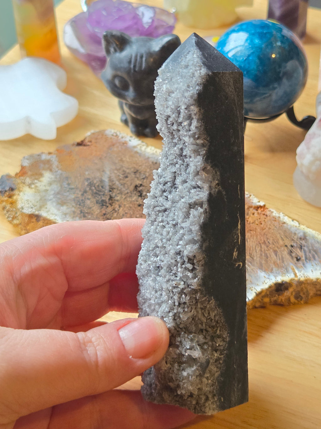 New Quartz crystal cluster tower