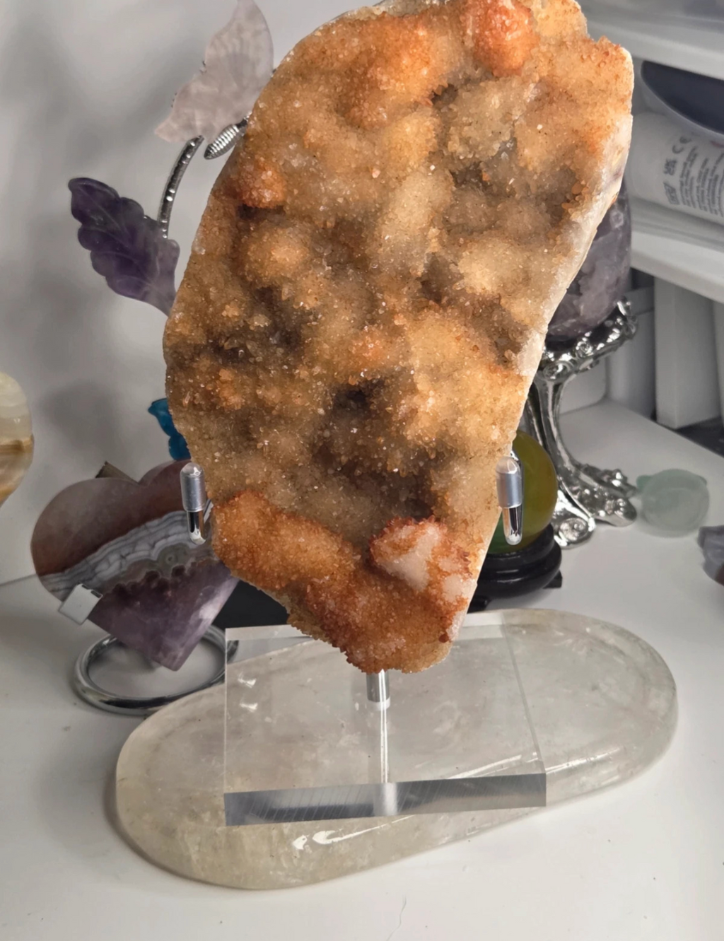Sale - Missouri Quartz specimen with stand - 50% off when Added to your basket
