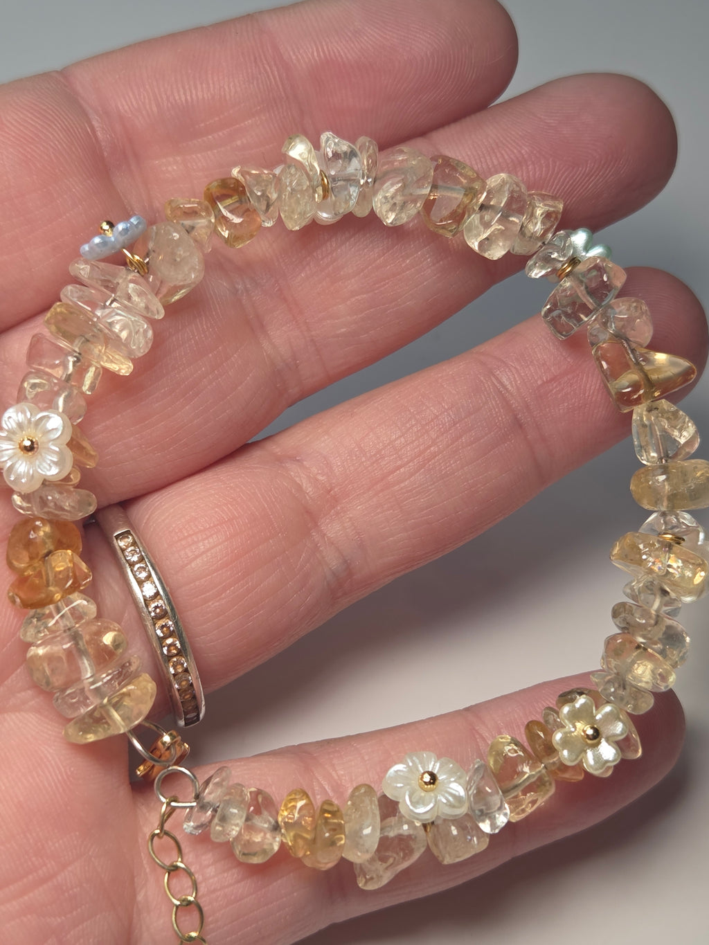 Natural  Citrine  crystal bracelet