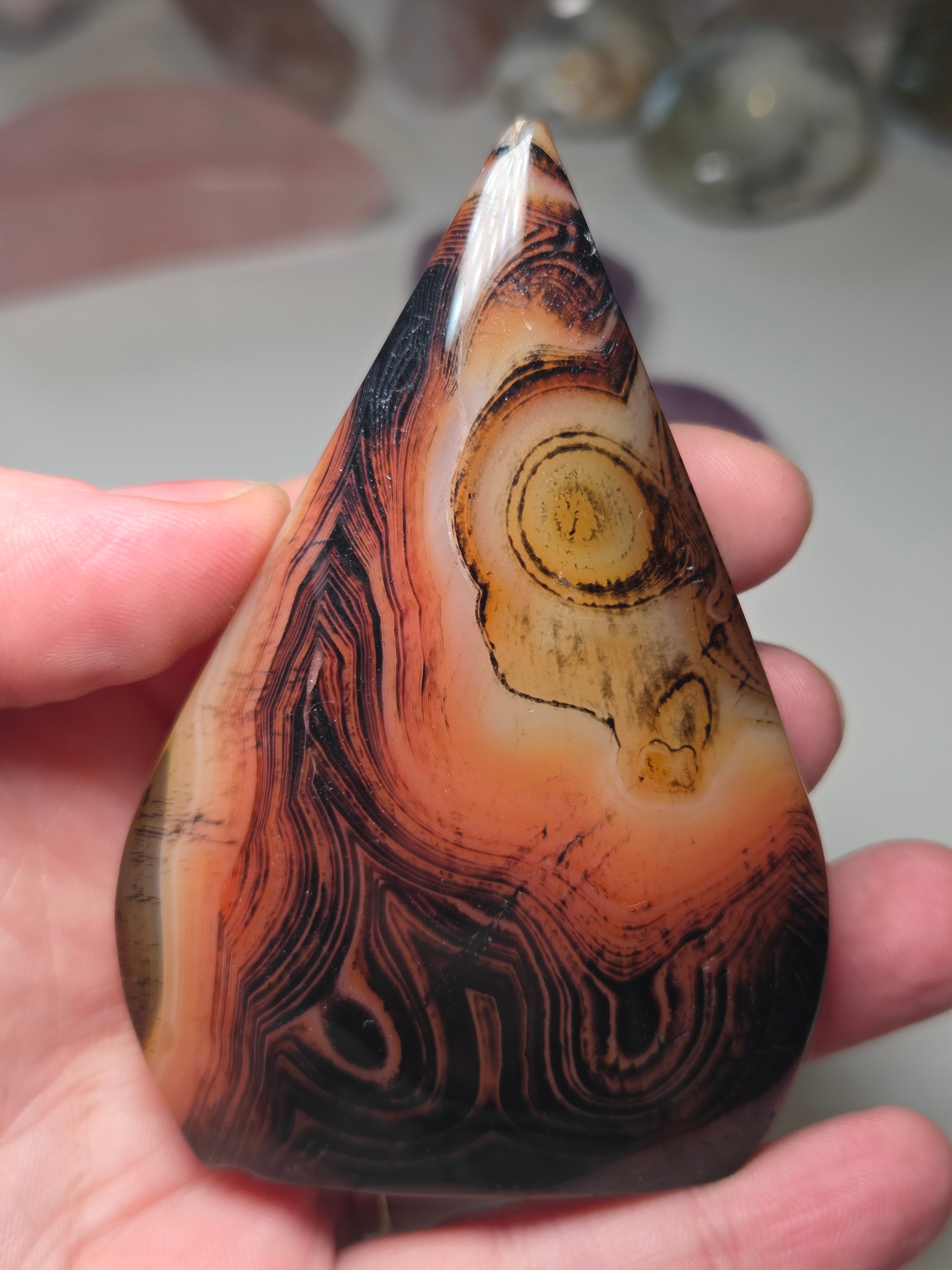 Sardonyx crystal Tear drop