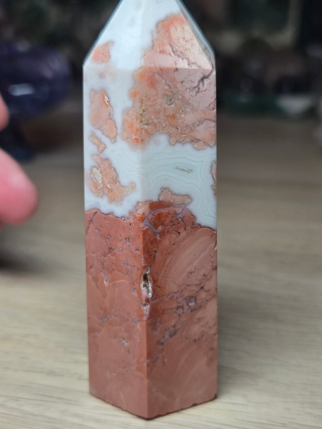 Pink cotton candy crystal tower