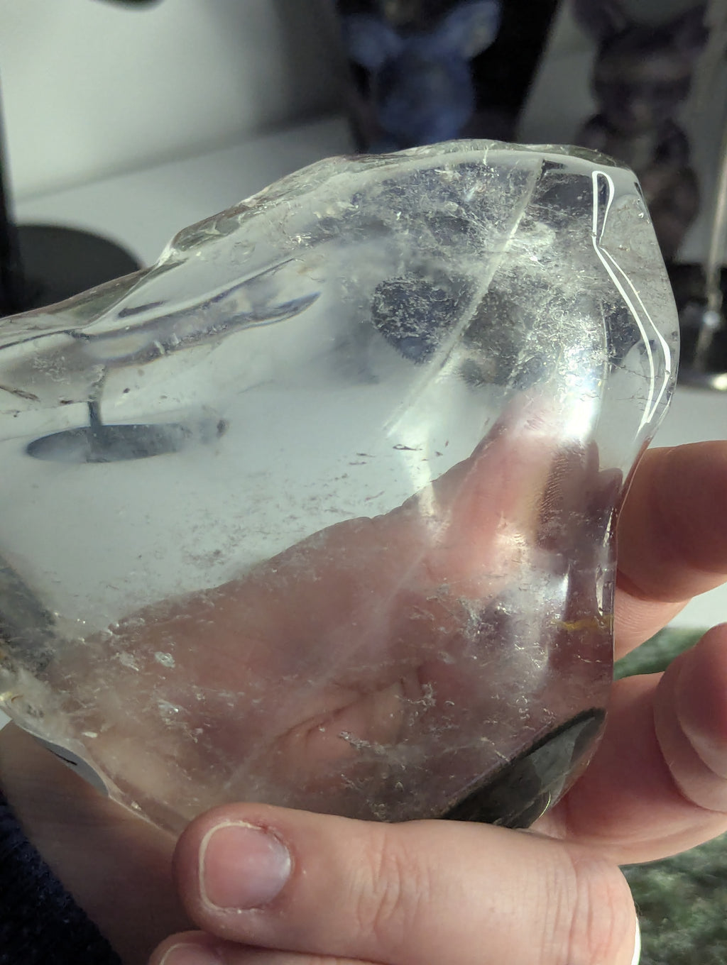 Garden quartz crystal bowl