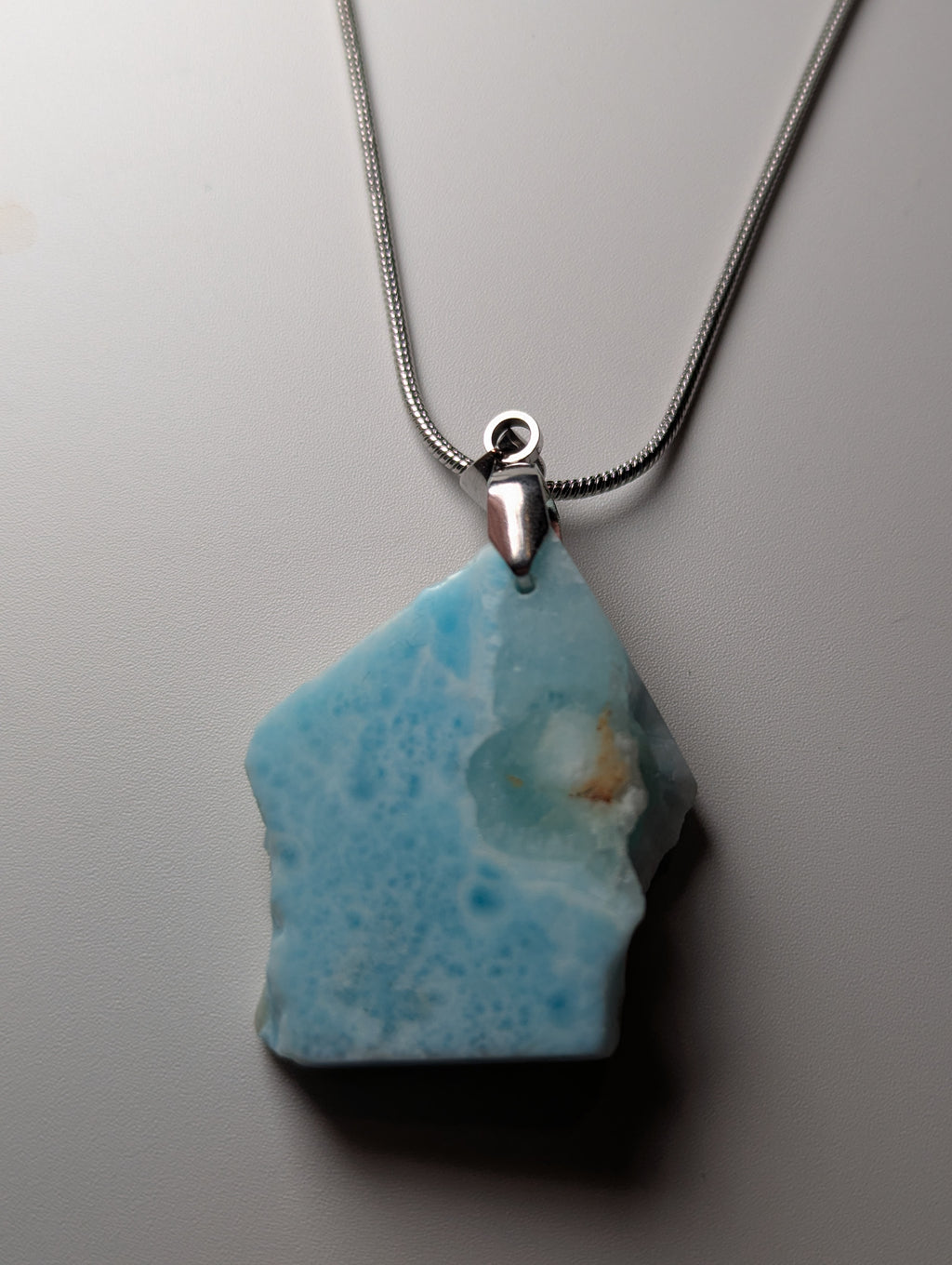 Larimar crystal handmade necklace
