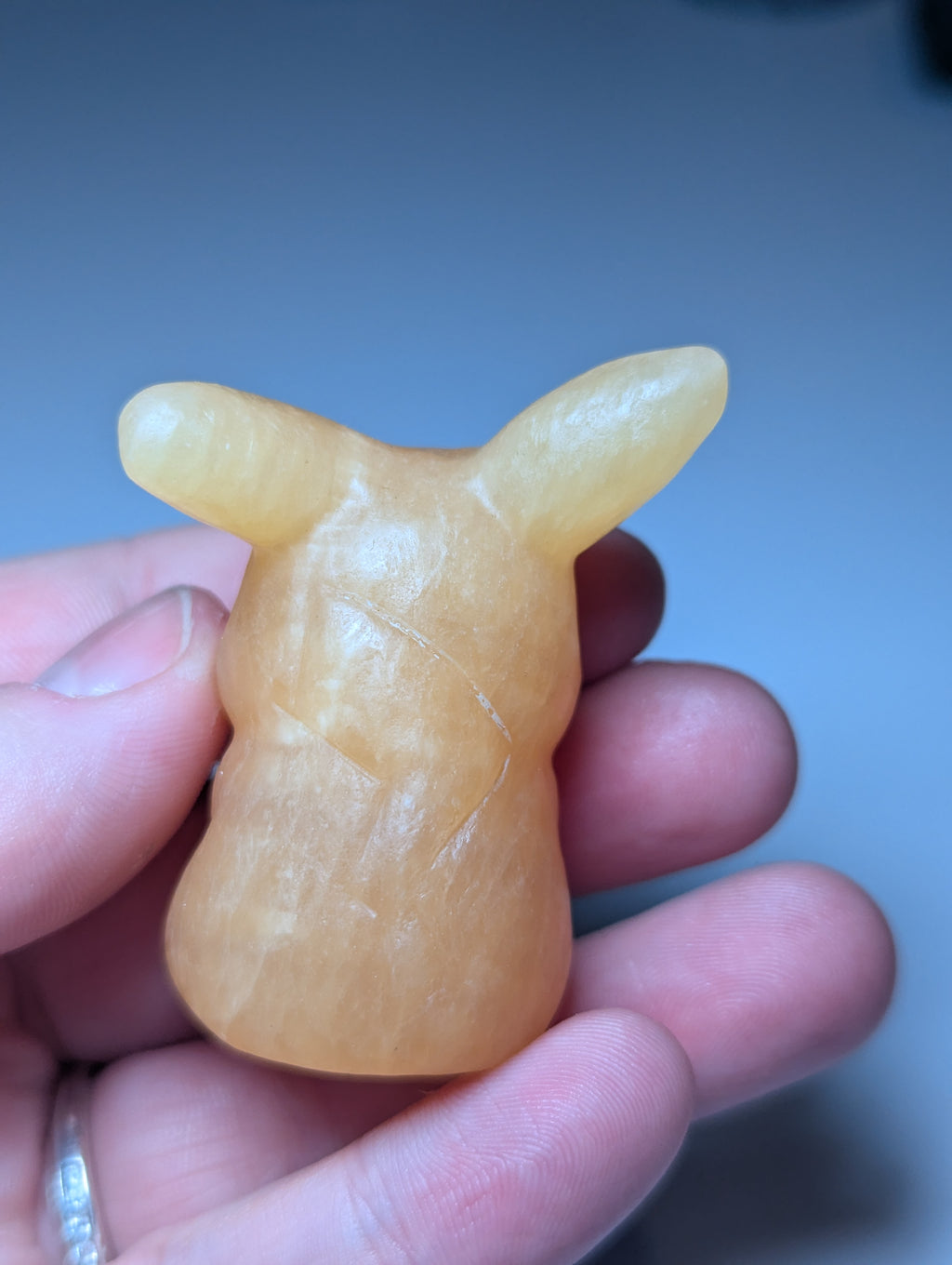 Pikachu pokemon carving