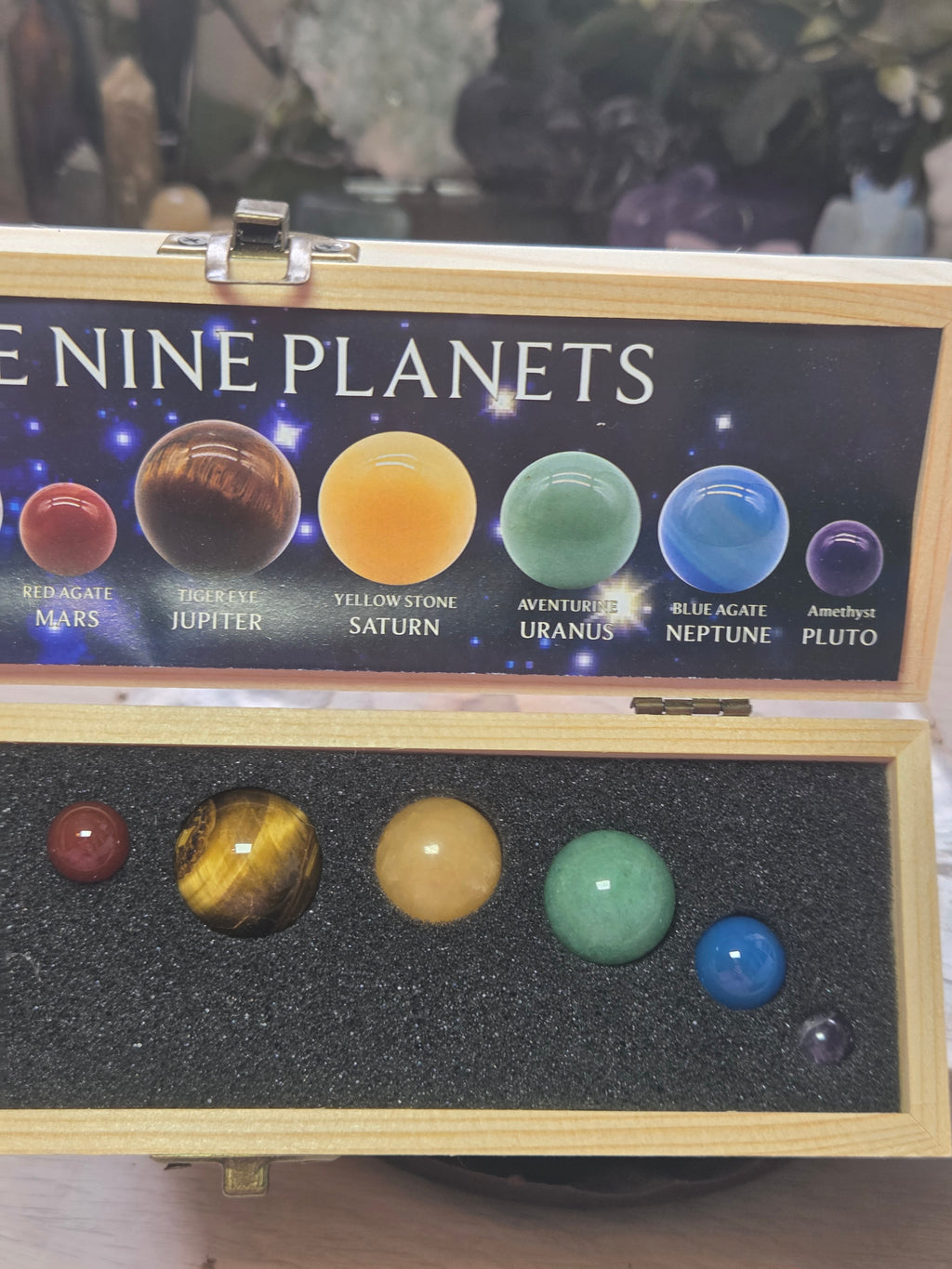Crystal mini planet set in gift box