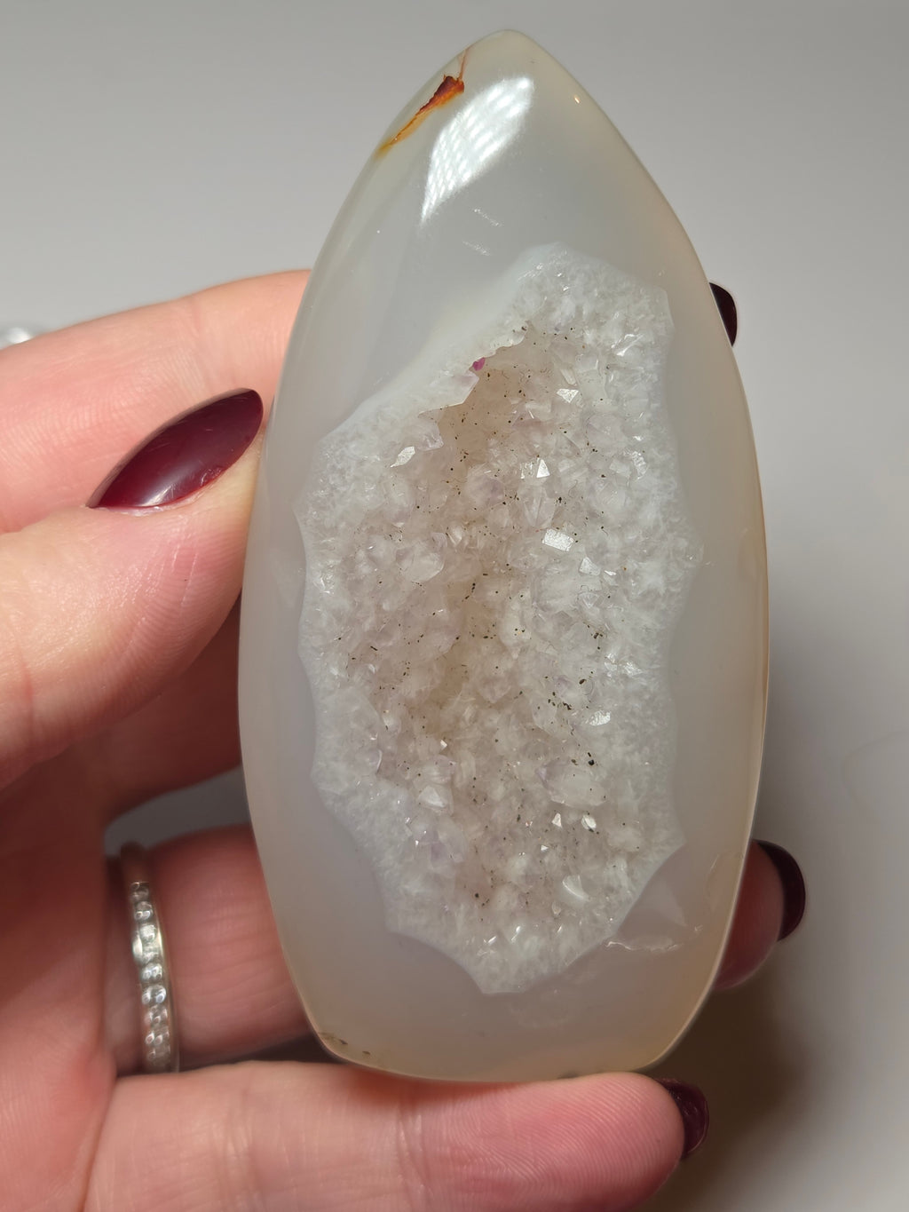 Beautiful Large Duzy crystal Agate freeform