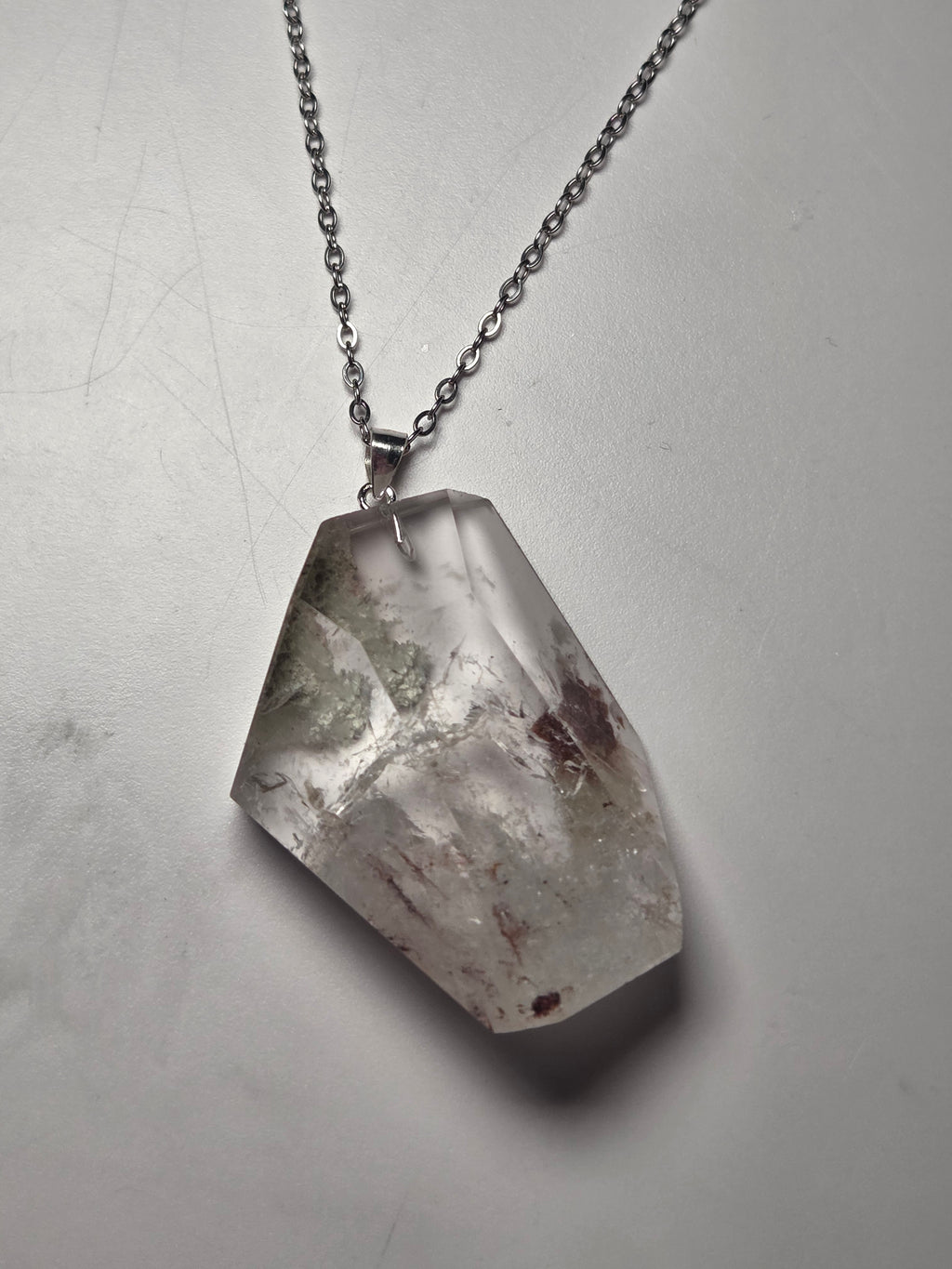 Grade A Garden quartz crystal handmade necklace