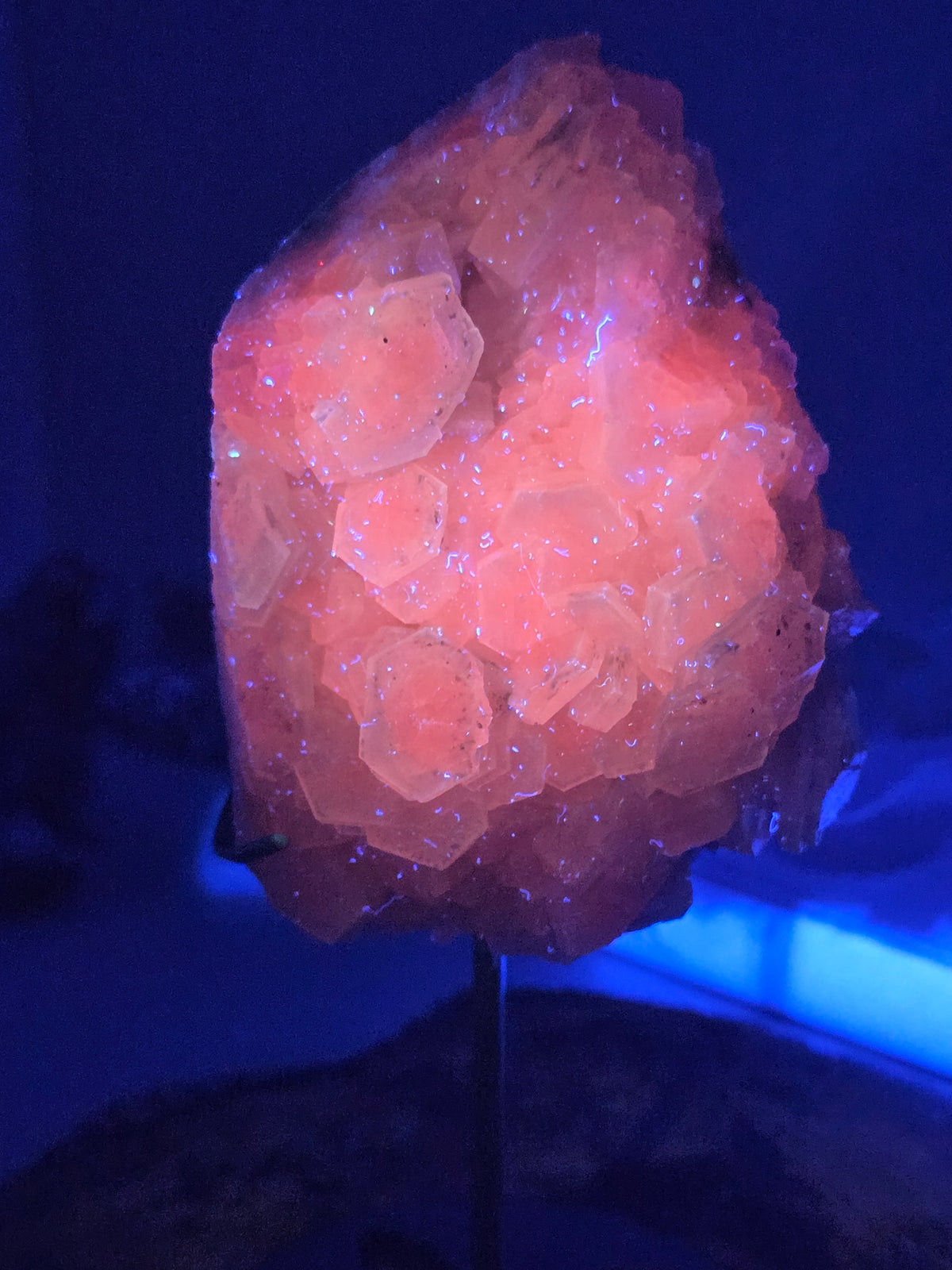 Beautiful calcite crystal Specimen with stand