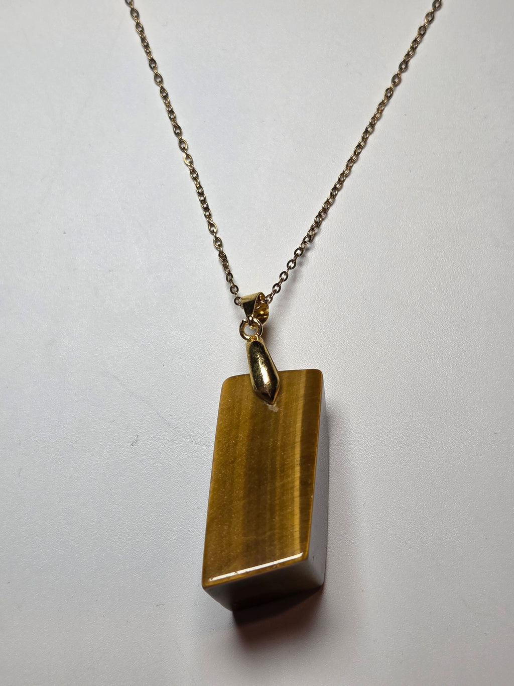 Tigers Eye crystal necklace