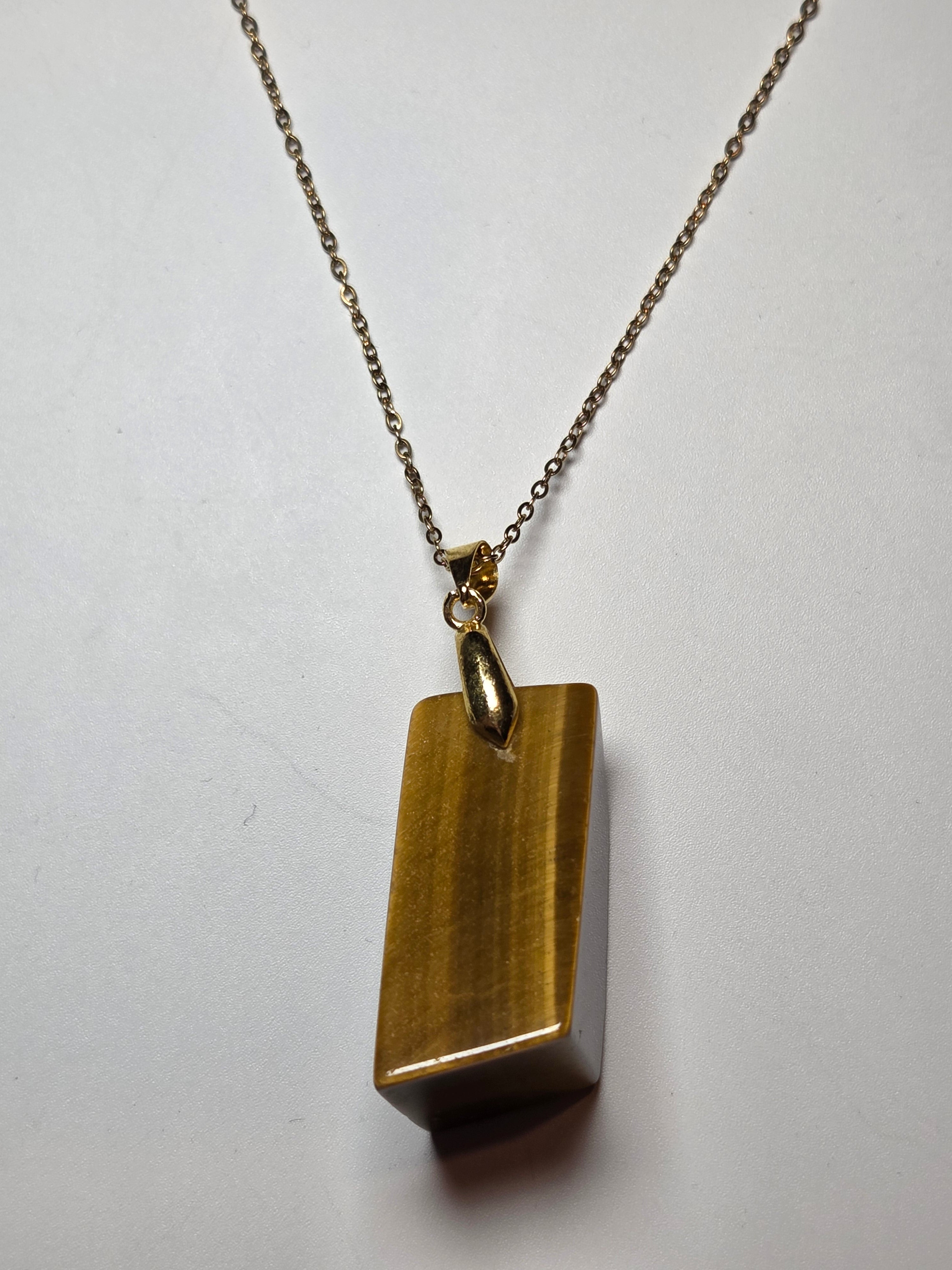 Tigers Eye crystal necklace