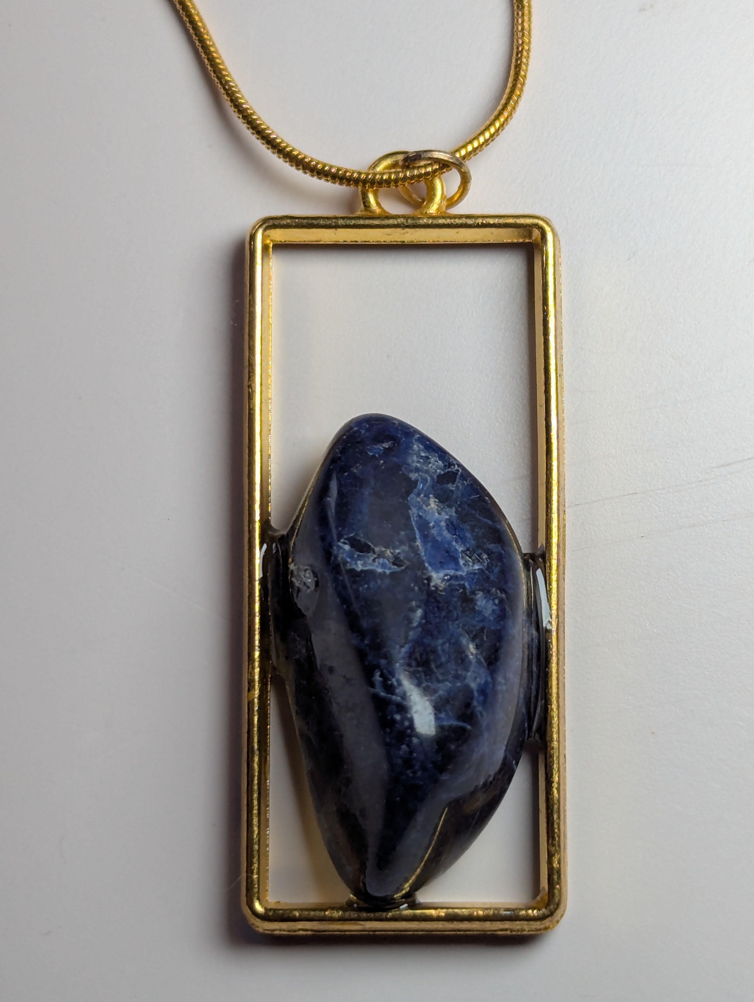 Sodalite crystal handmade necklace