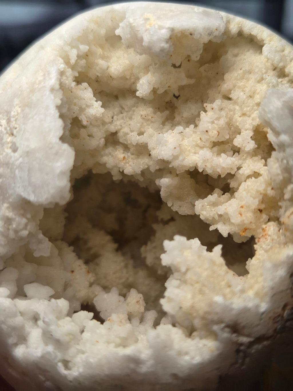 10cm raw quartz crystal sphere