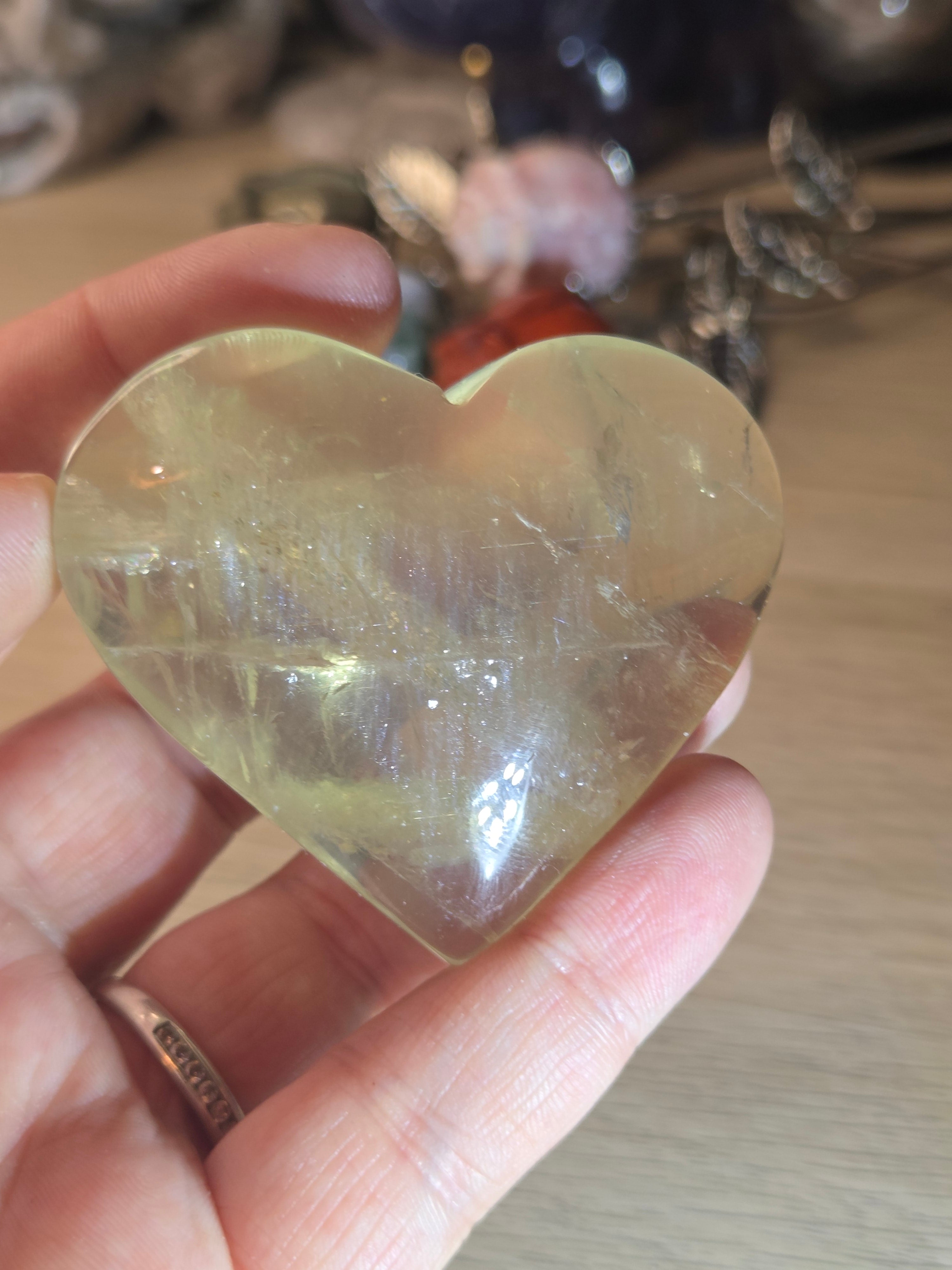 Natural Citrine crystal Heart